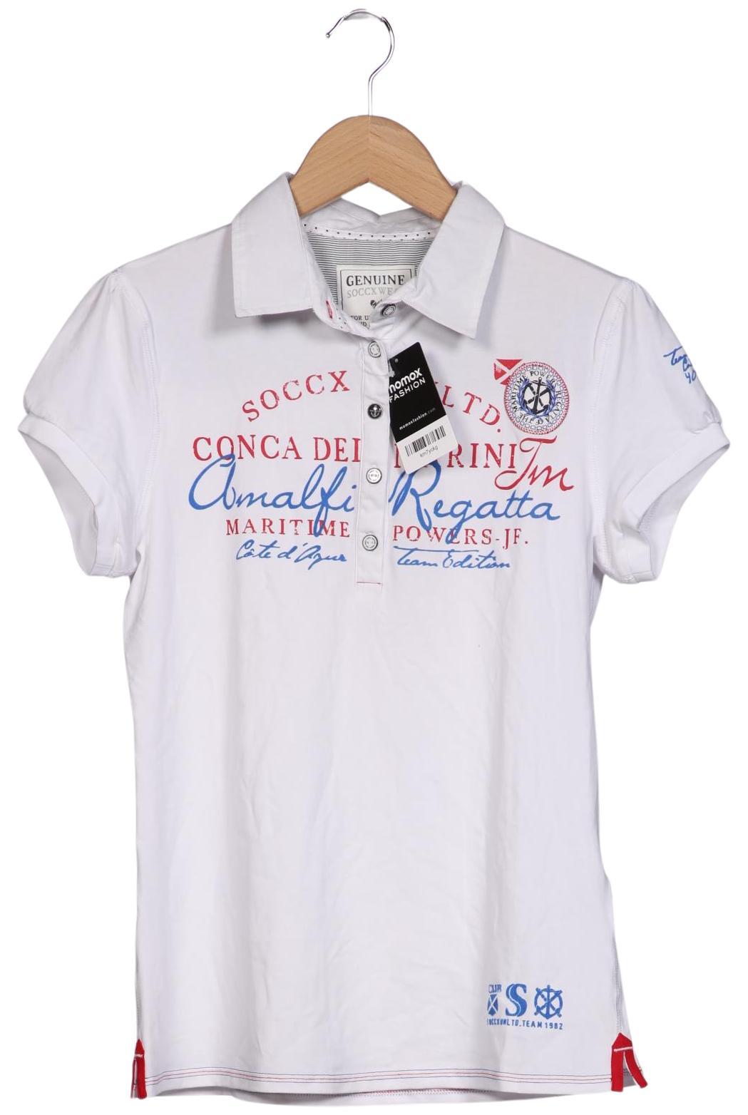 

Soccx Damen Poloshirt, weiß, Gr. 42