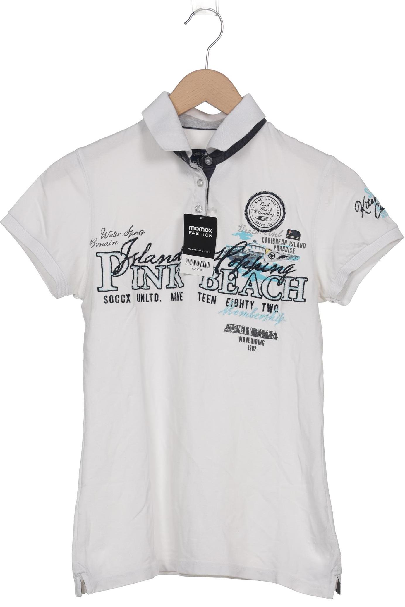 

Soccx Damen Poloshirt, weiß, Gr. 36