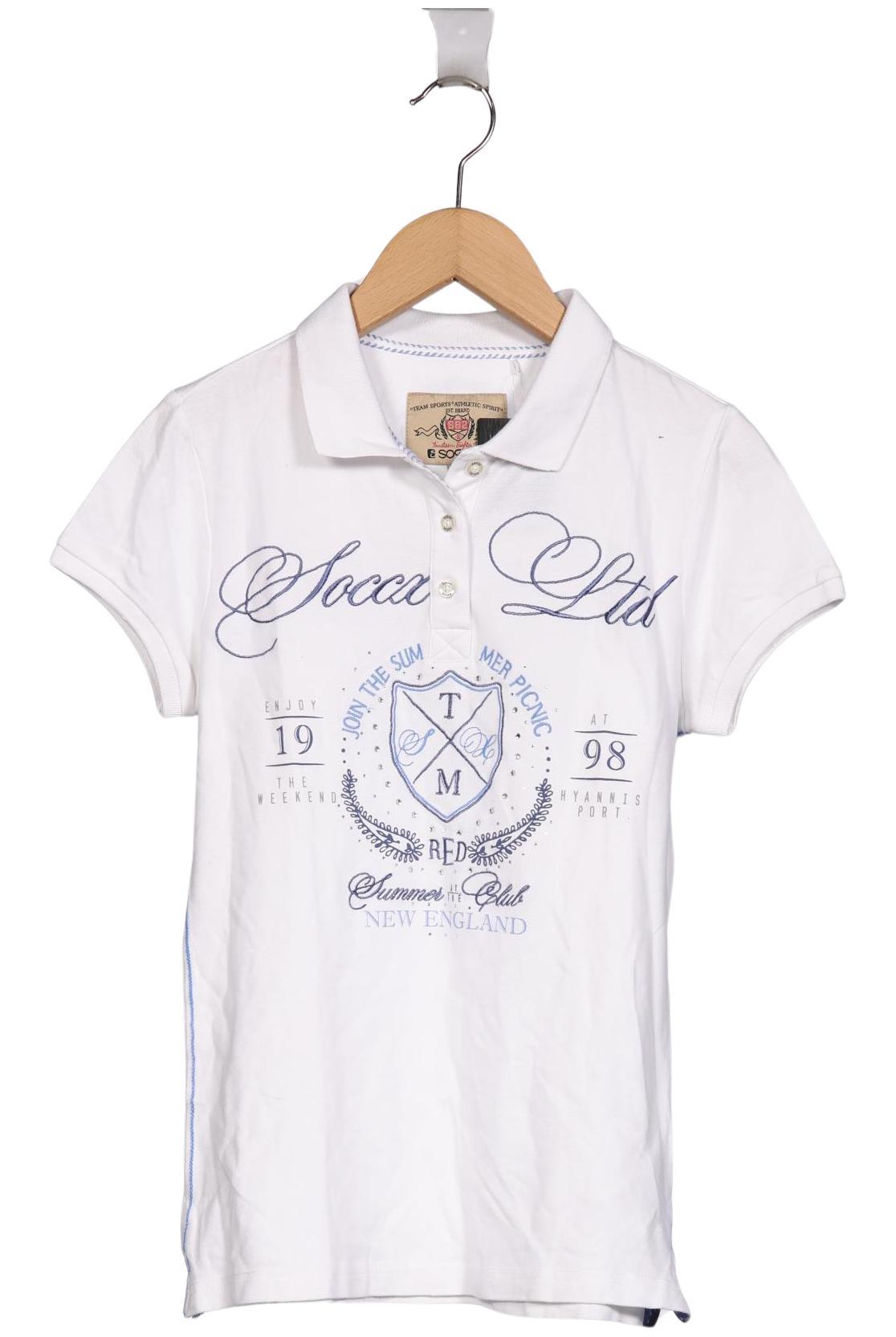 

Soccx Damen Poloshirt, weiß, Gr. 34