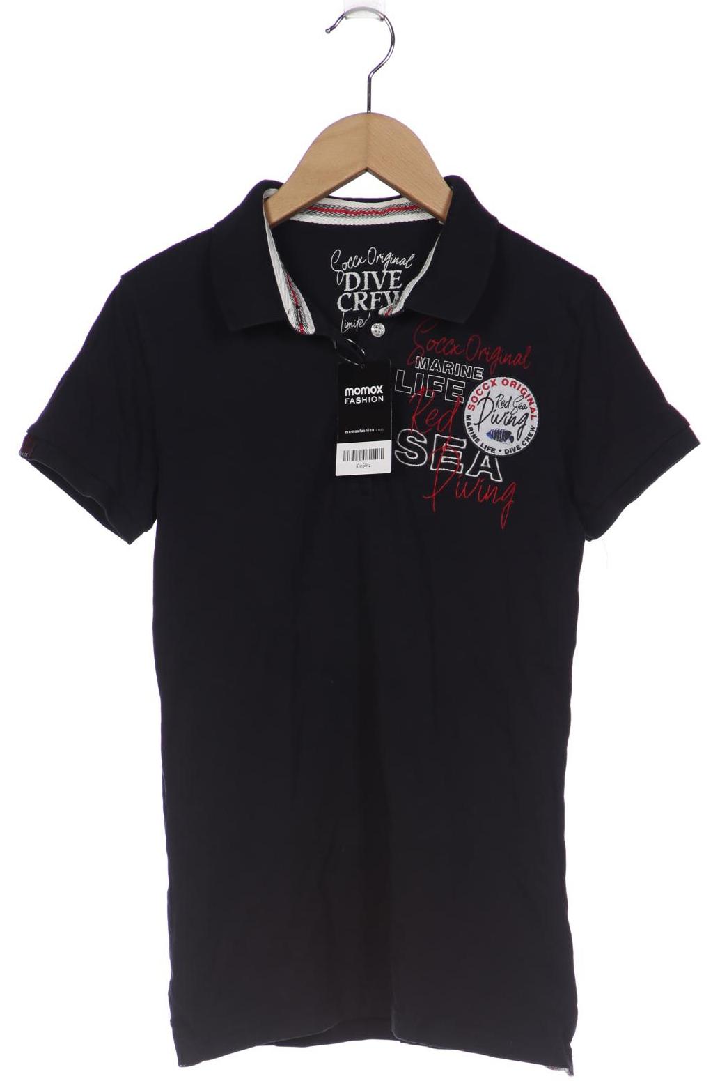 

SOCCX Damen Poloshirt, marineblau