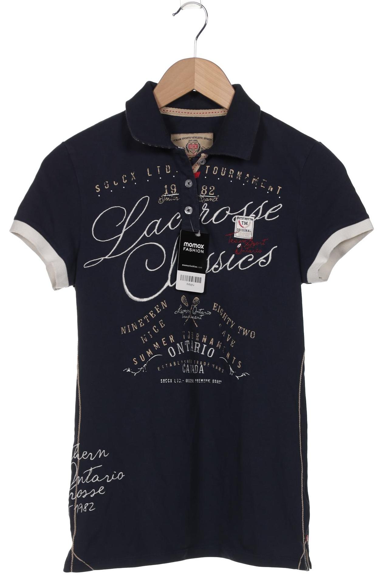 

Soccx Damen Poloshirt, marineblau, Gr. 38