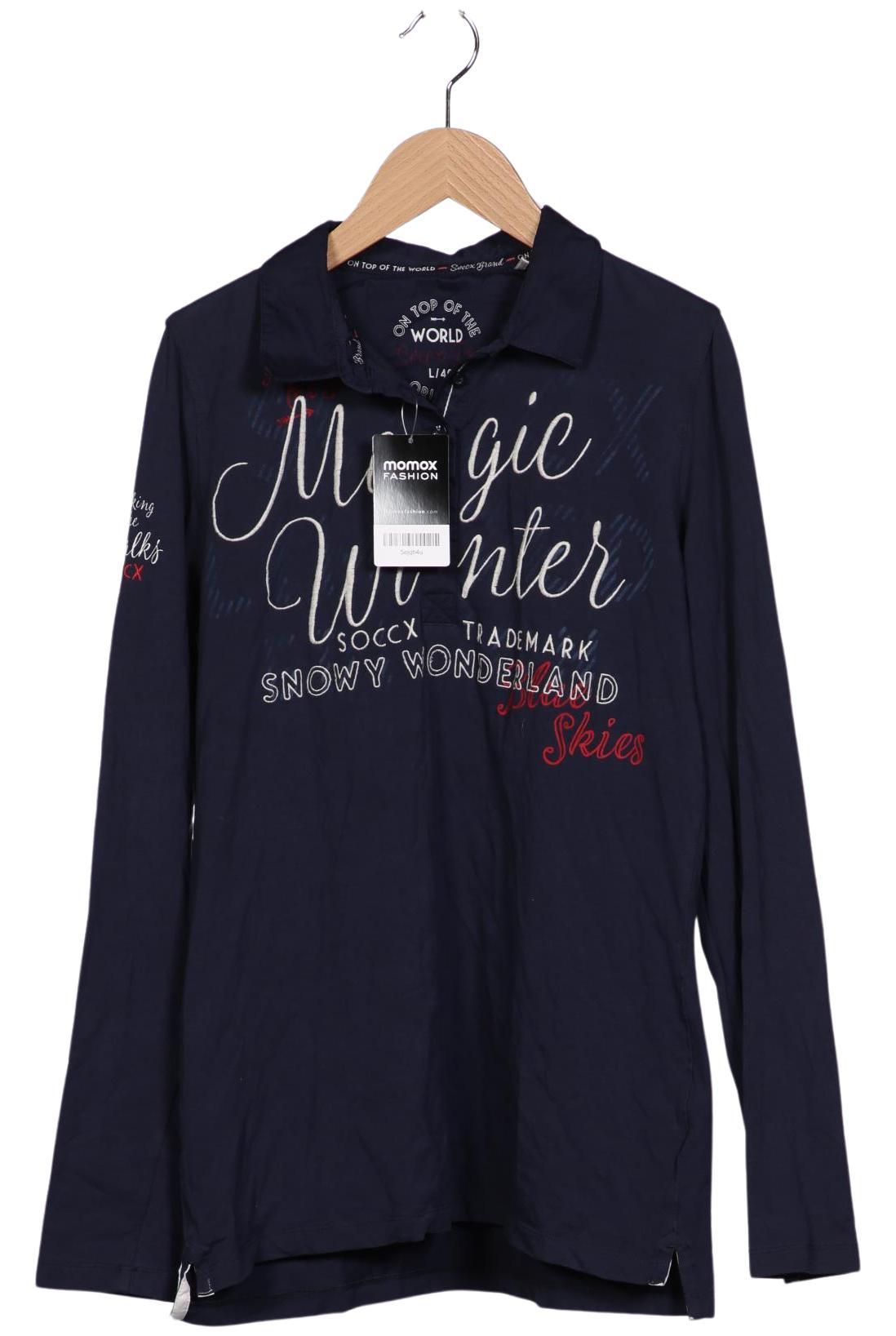 

Soccx Damen Poloshirt, marineblau, Gr. 40