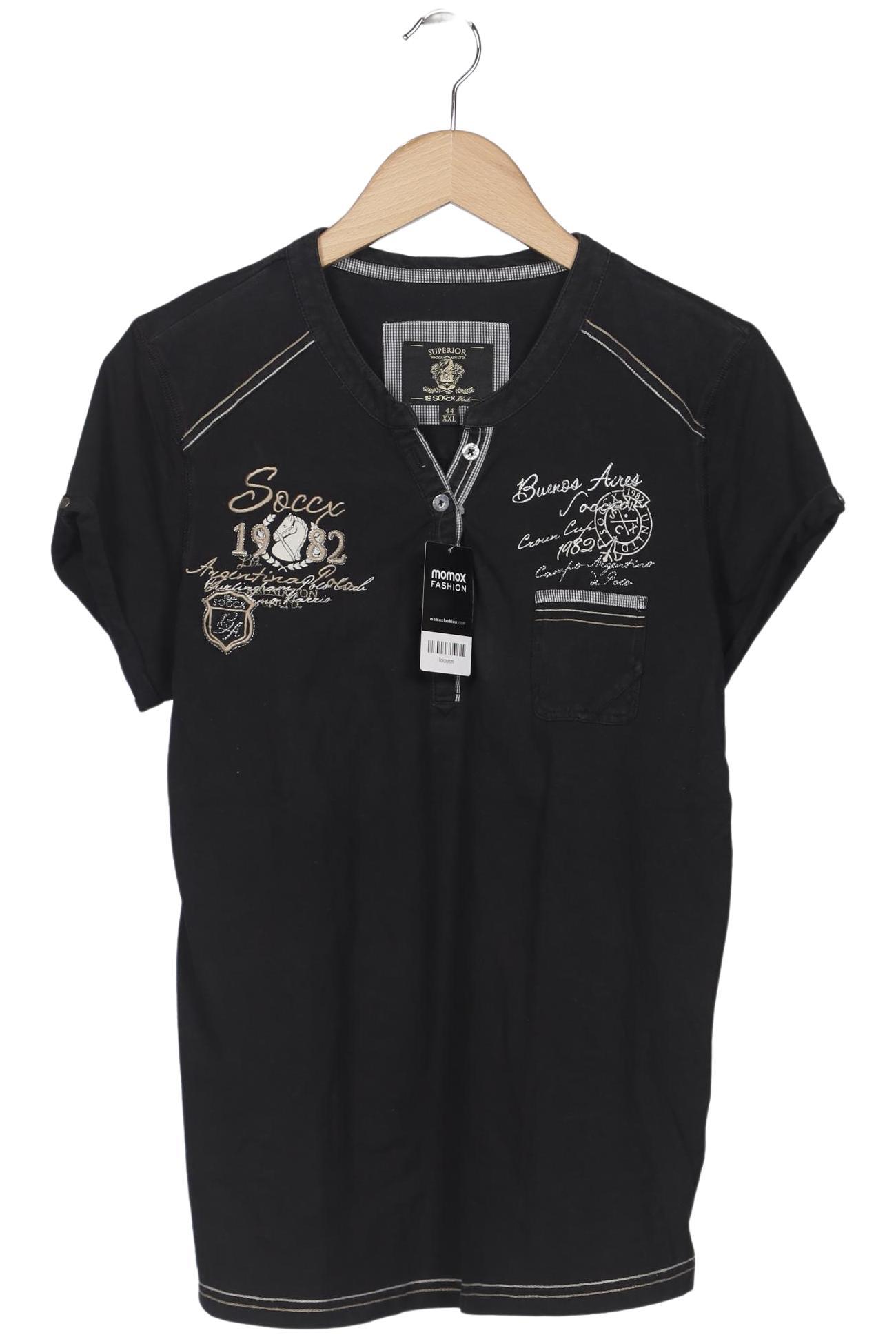 

Soccx Damen Poloshirt, schwarz, Gr. 44