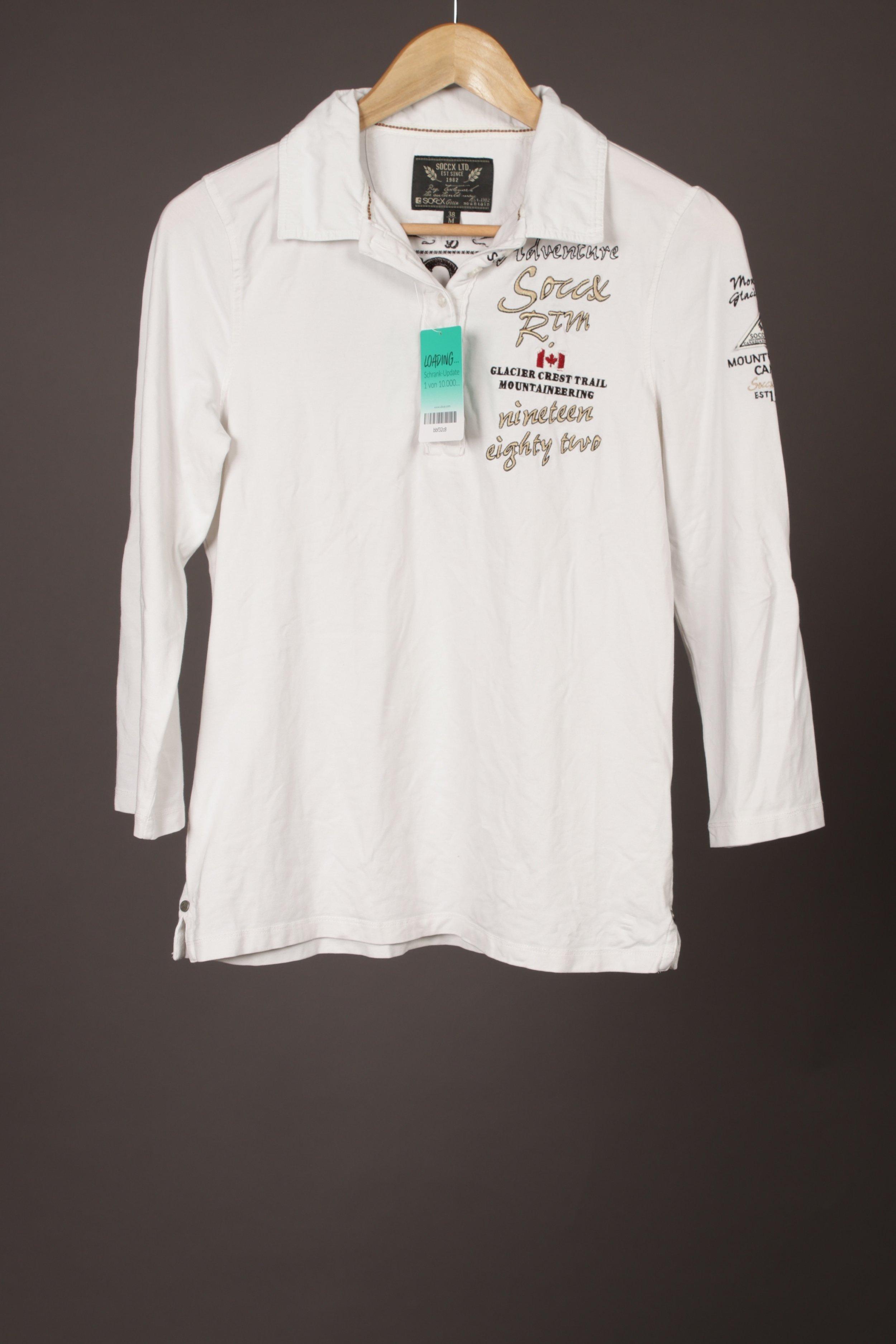 

Soccx Damen Poloshirt, weiß, Gr. 38