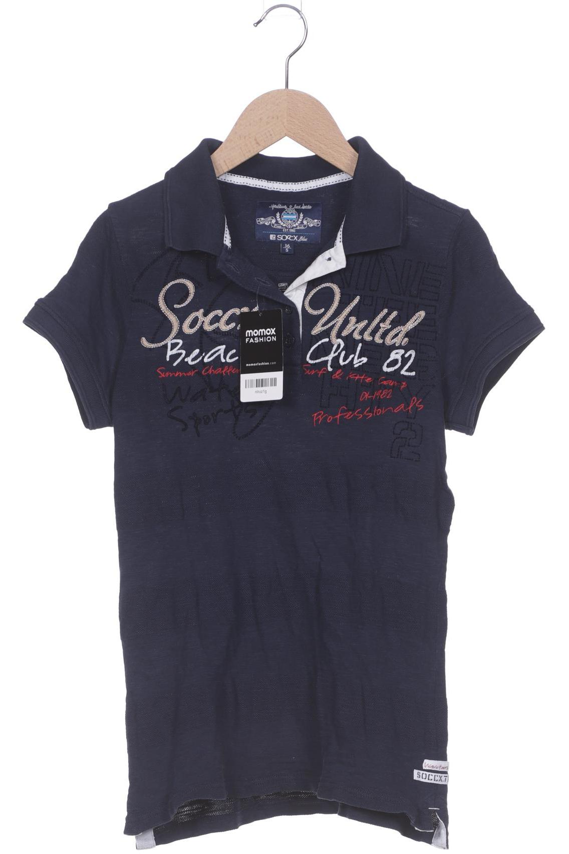 

Soccx Damen Poloshirt, marineblau, Gr. 36