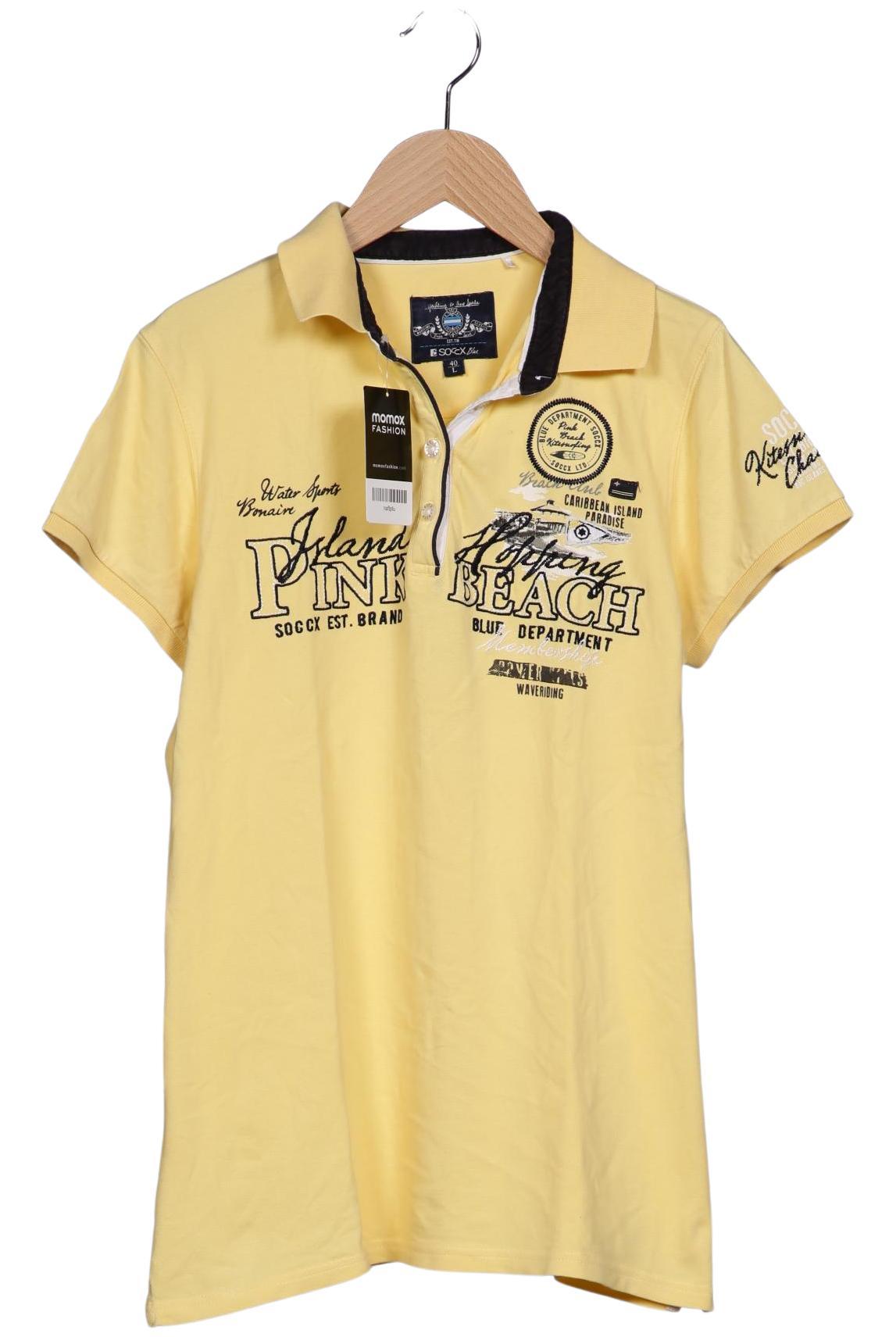 

Soccx Damen Poloshirt, gelb, Gr. 40