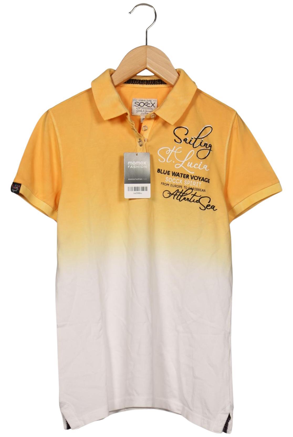 

Soccx Damen Poloshirt, gelb, Gr. 36
