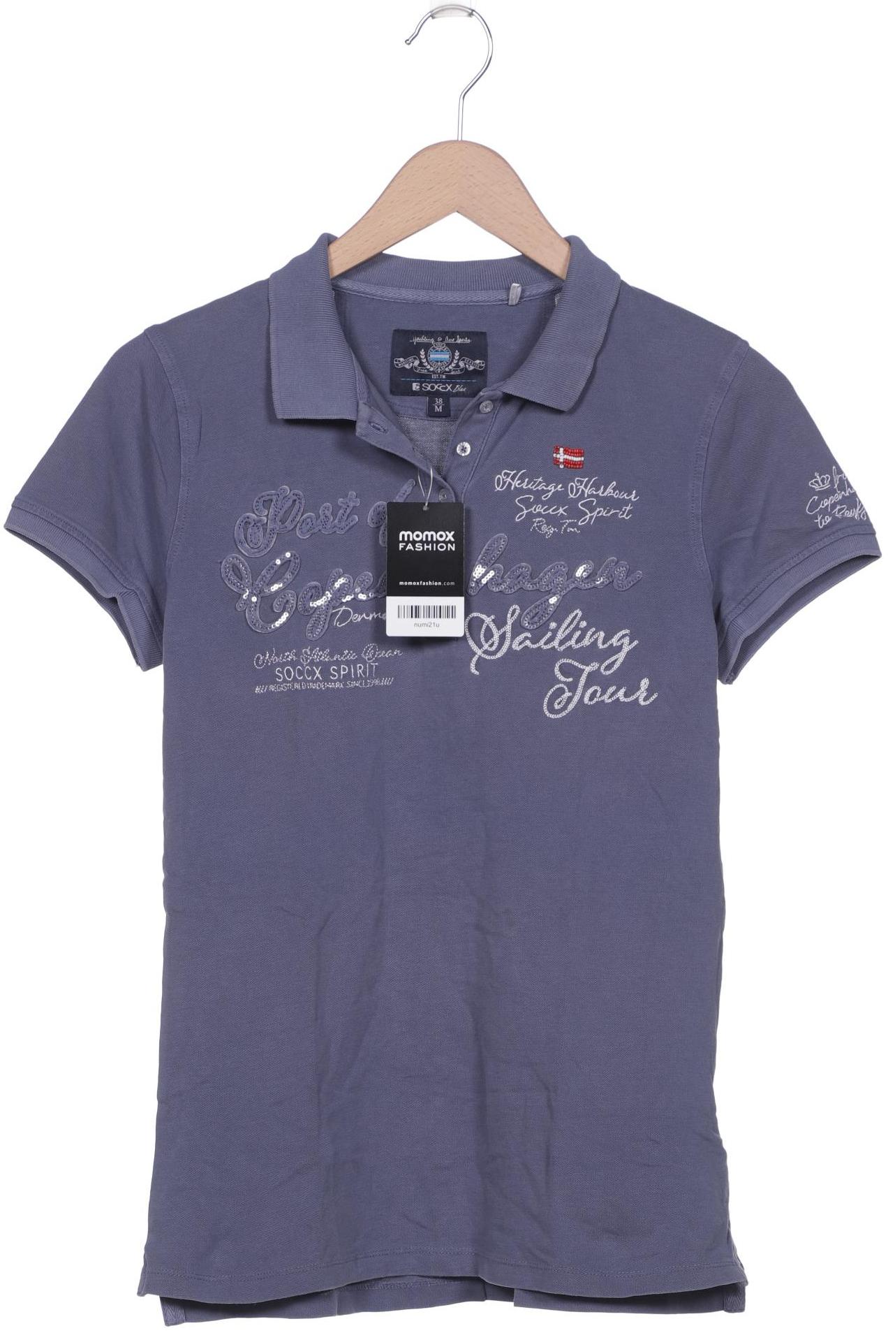

SOCCX Damen Poloshirt, blau