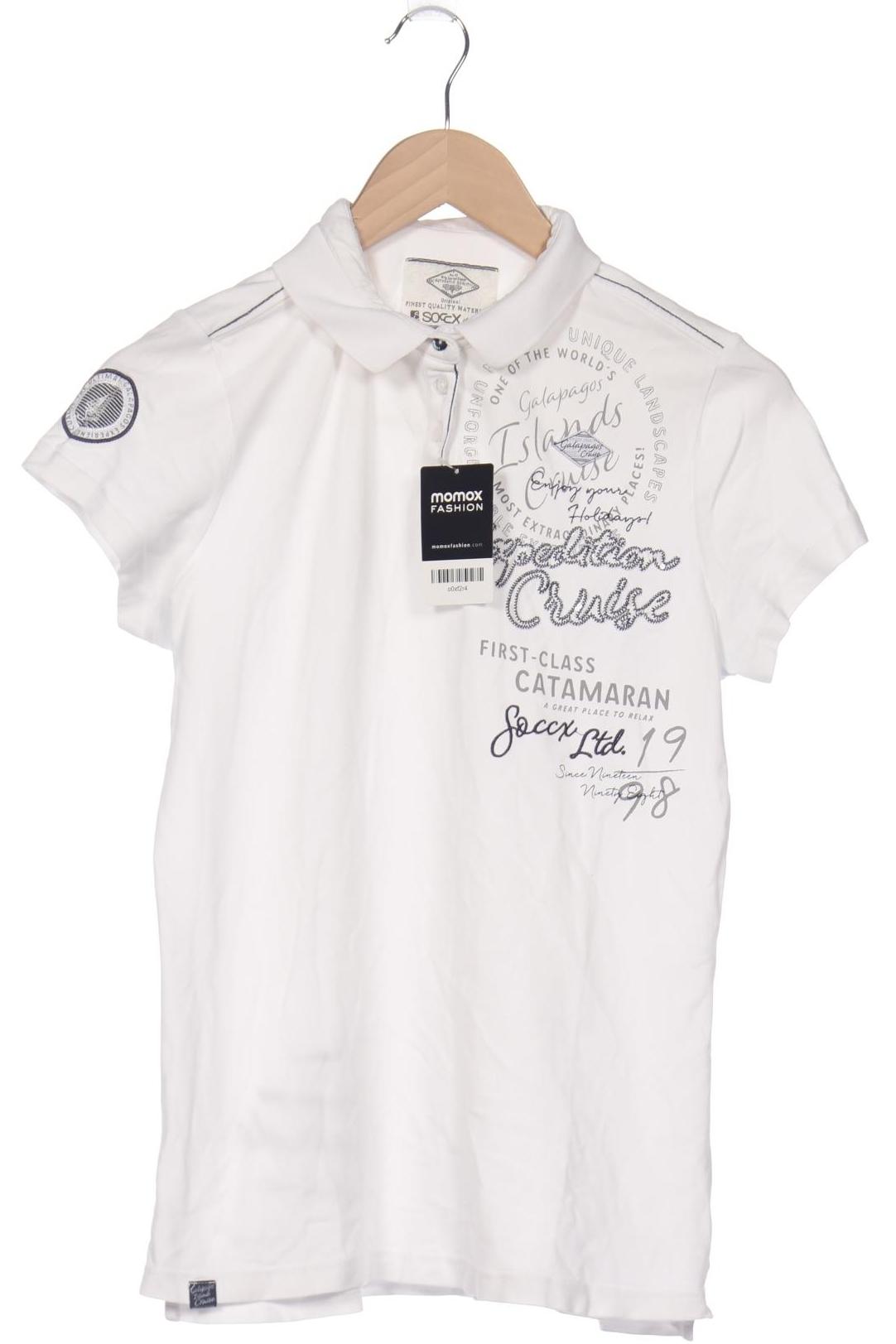 

Soccx Damen Poloshirt, weiß, Gr. 38