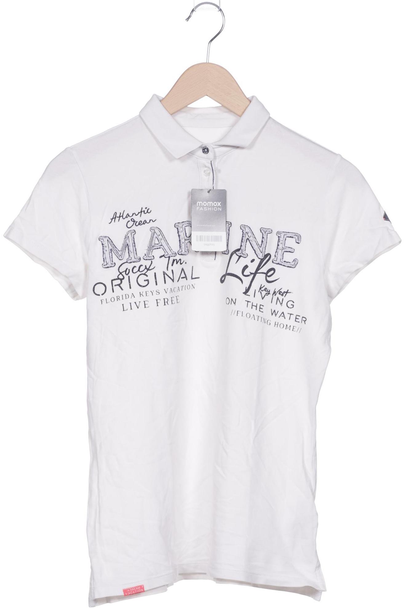 

Soccx Damen Poloshirt, weiß, Gr. 38