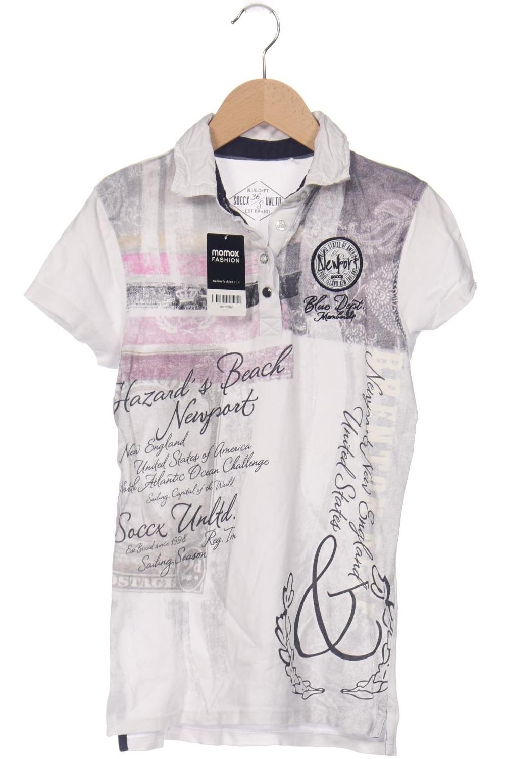 

Soccx Damen Poloshirt, weiß, Gr. 36