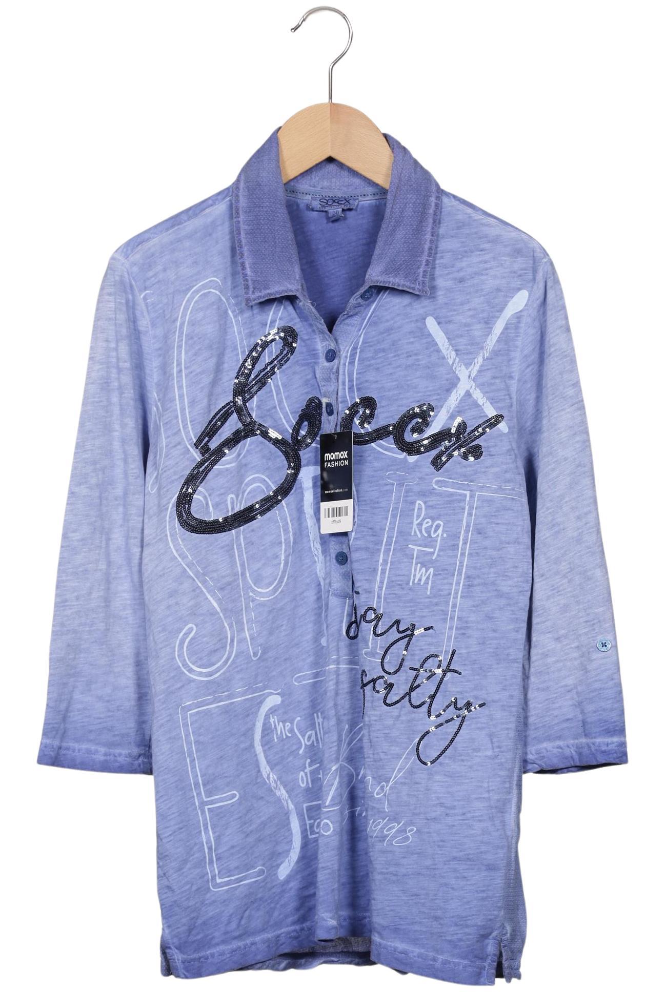 

Soccx Damen Poloshirt, hellblau, Gr. 38