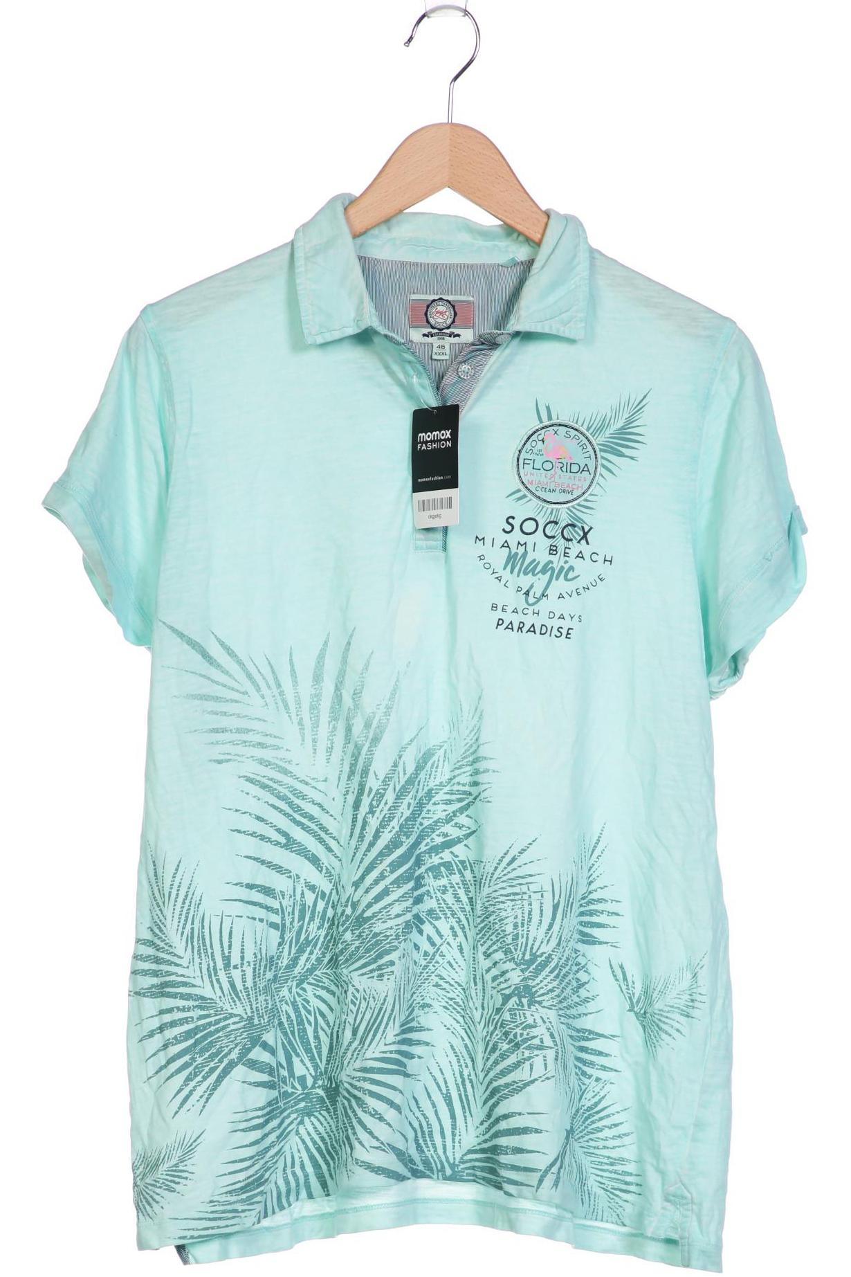 

Soccx Damen Poloshirt, türkis, Gr. 46