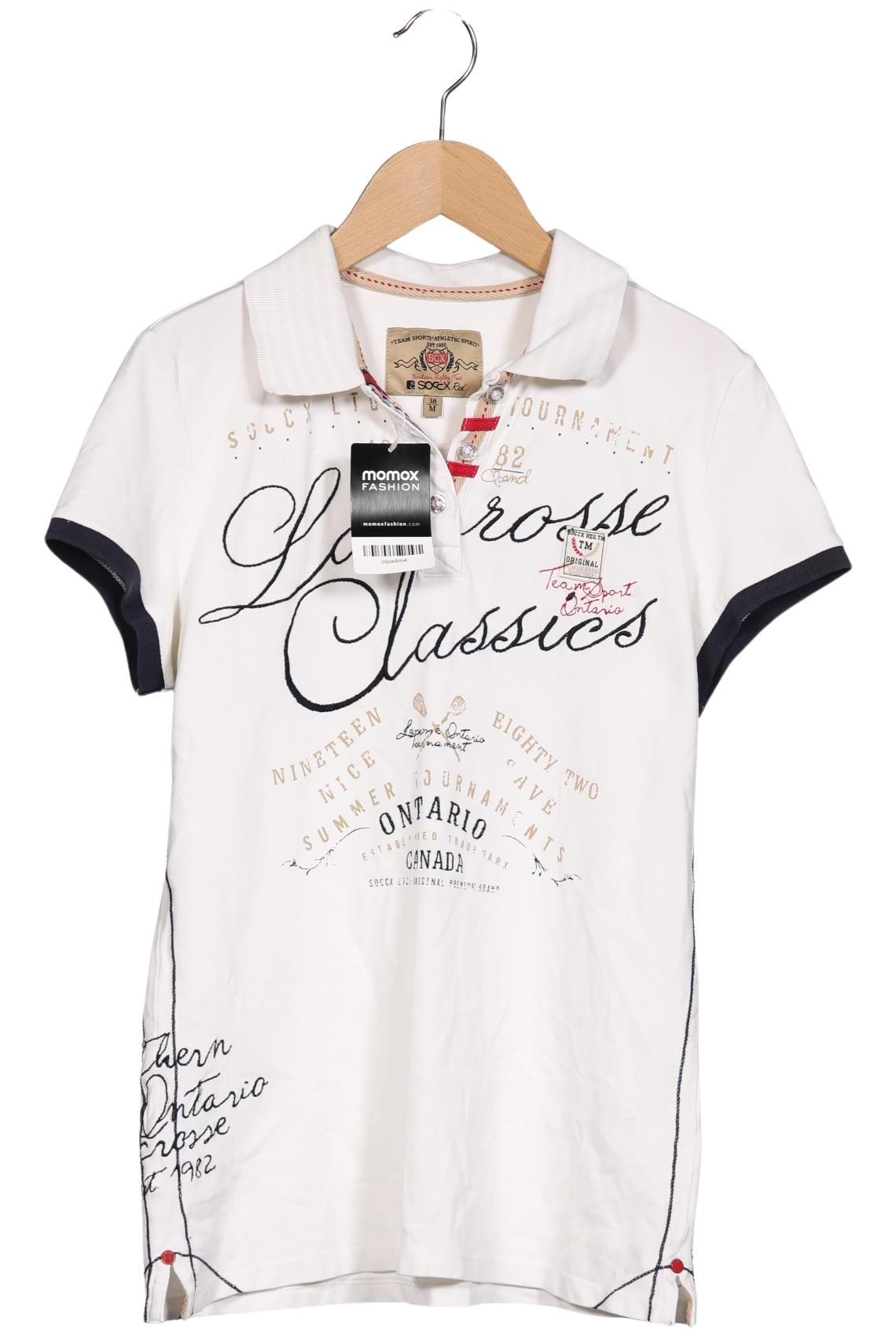 

Soccx Damen Poloshirt, weiß, Gr. 38