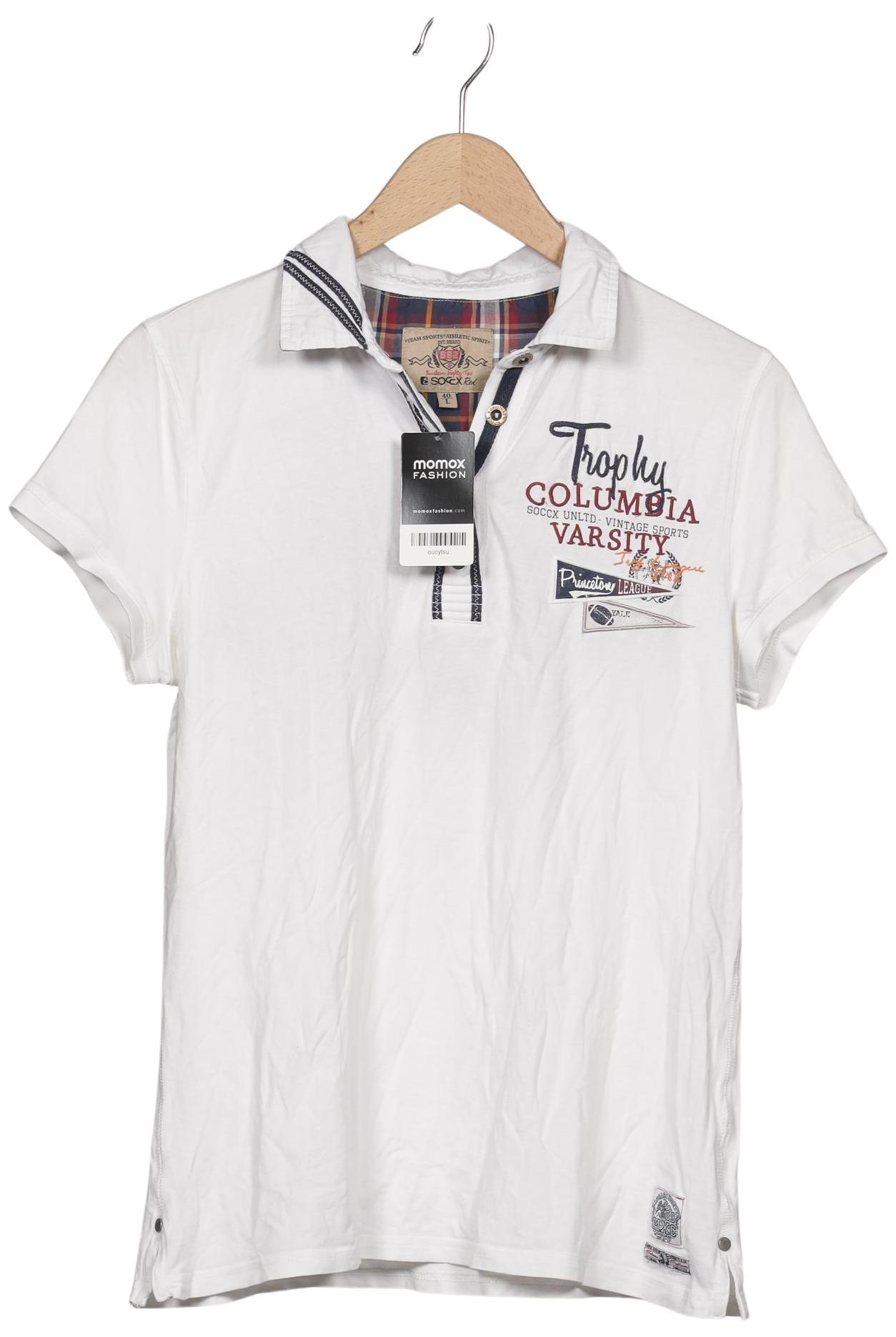 

Soccx Damen Poloshirt, weiß, Gr. 40