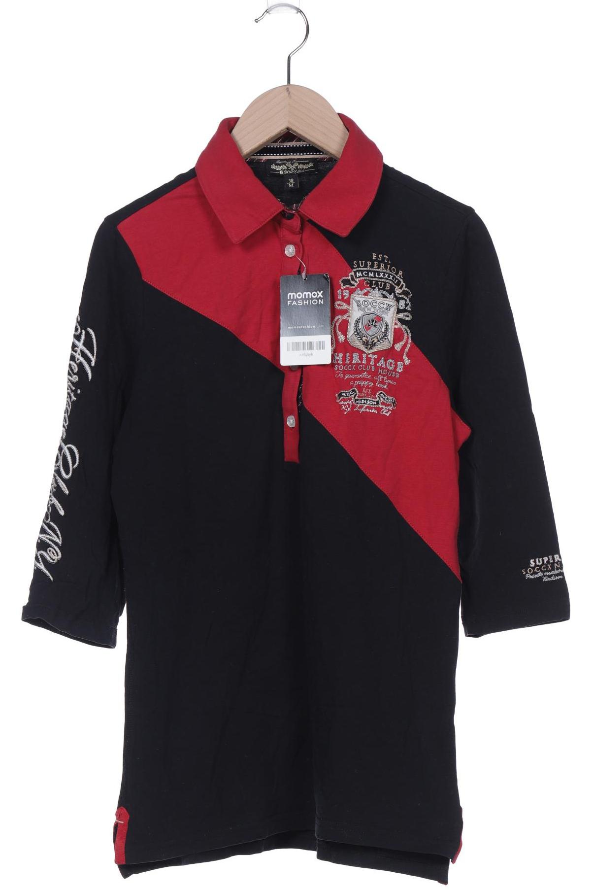 

Soccx Damen Poloshirt, schwarz, Gr. 38