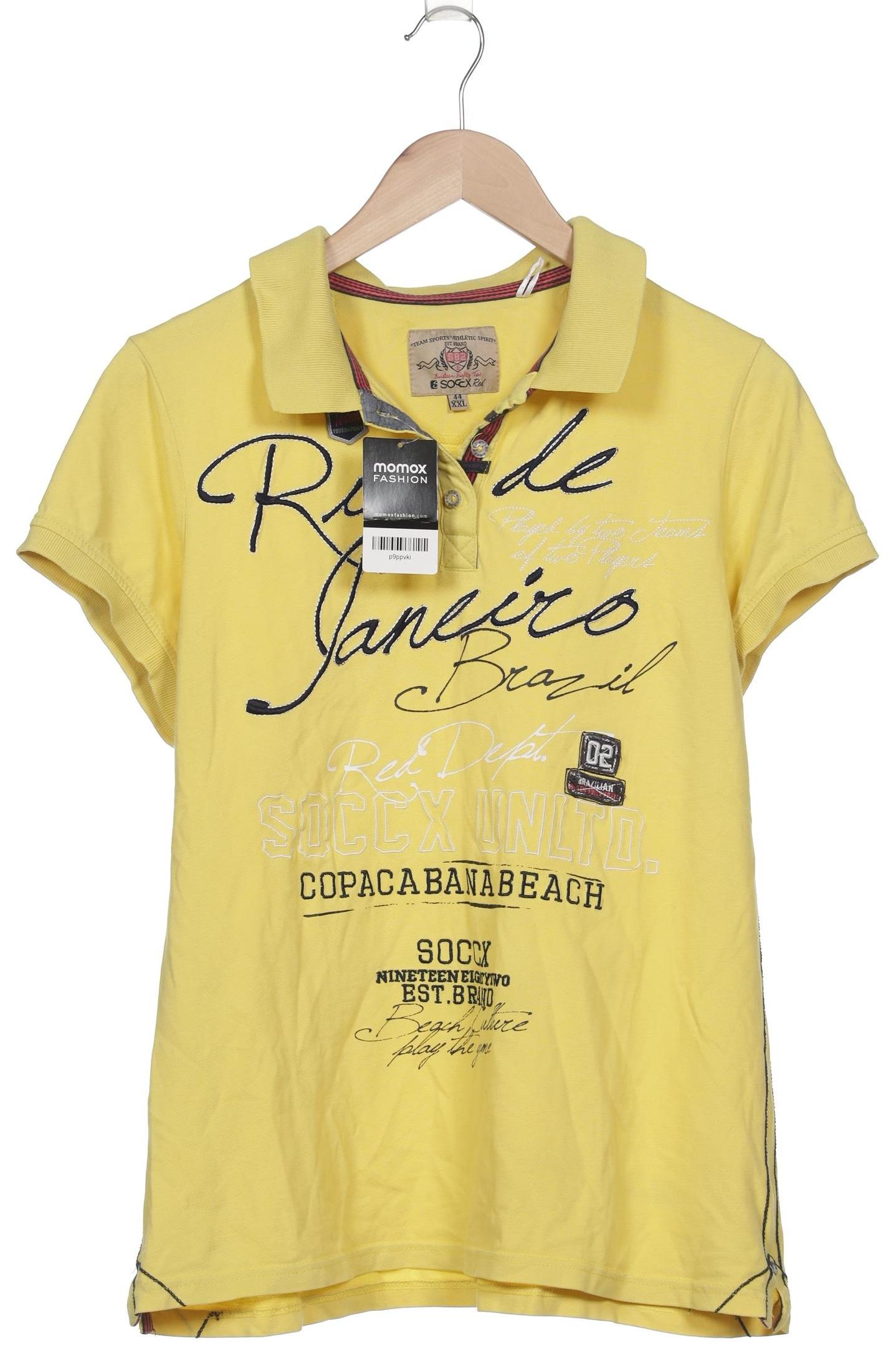 

Soccx Damen Poloshirt, gelb, Gr. 44