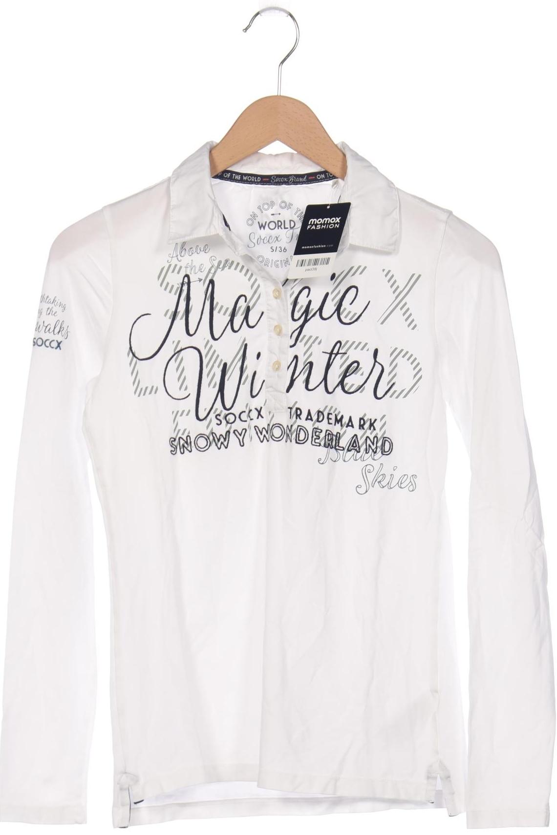 

Soccx Damen Poloshirt, weiß, Gr. 36