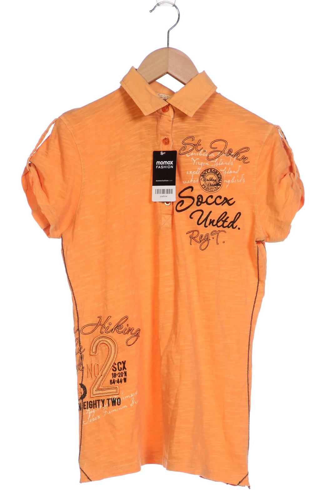 

SOCCX Damen Poloshirt, orange