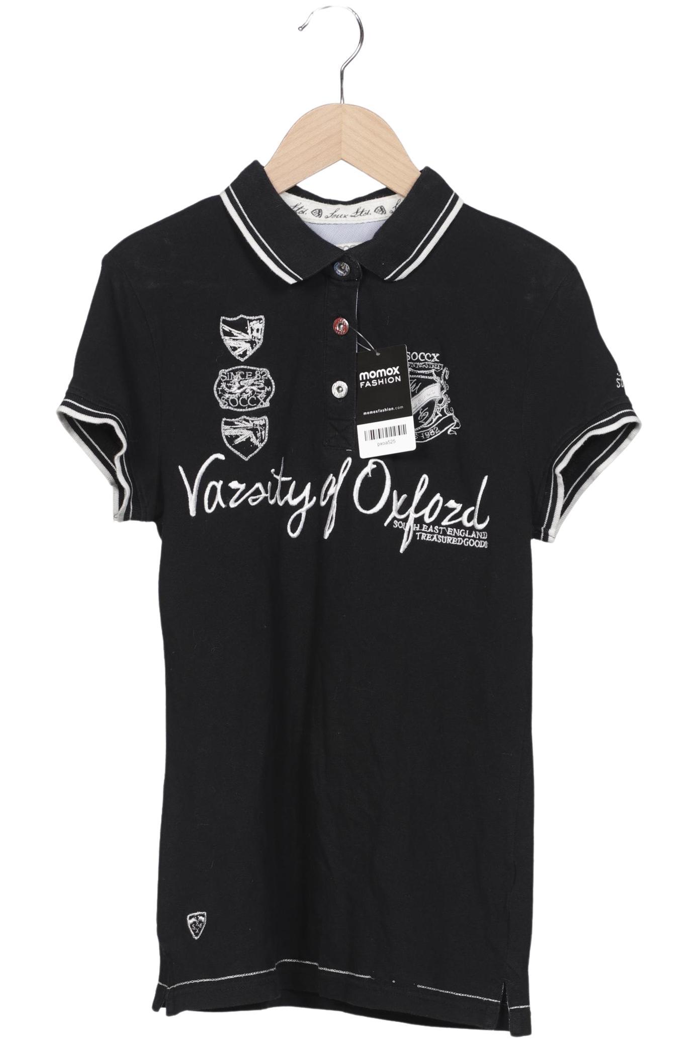 

Soccx Damen Poloshirt, schwarz, Gr. 38