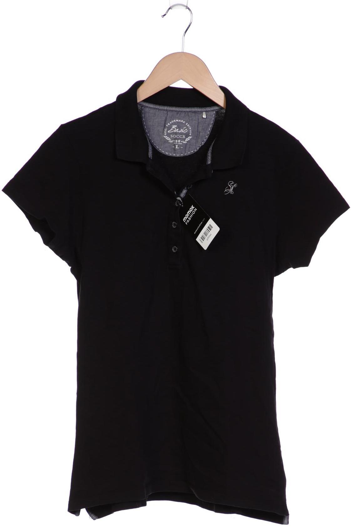 

Soccx Damen Poloshirt, schwarz, Gr. 42