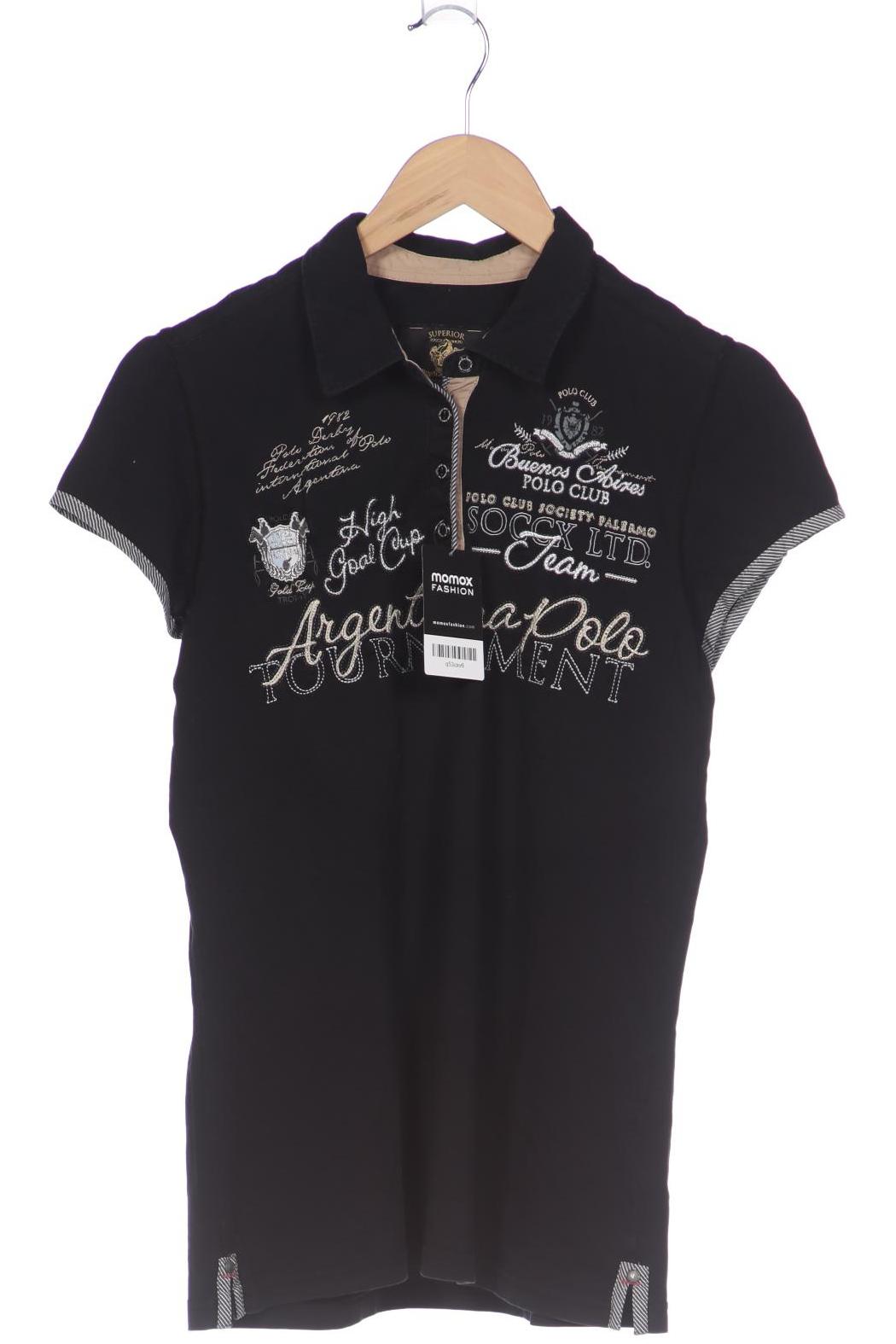 

SOCCX Damen Poloshirt, schwarz