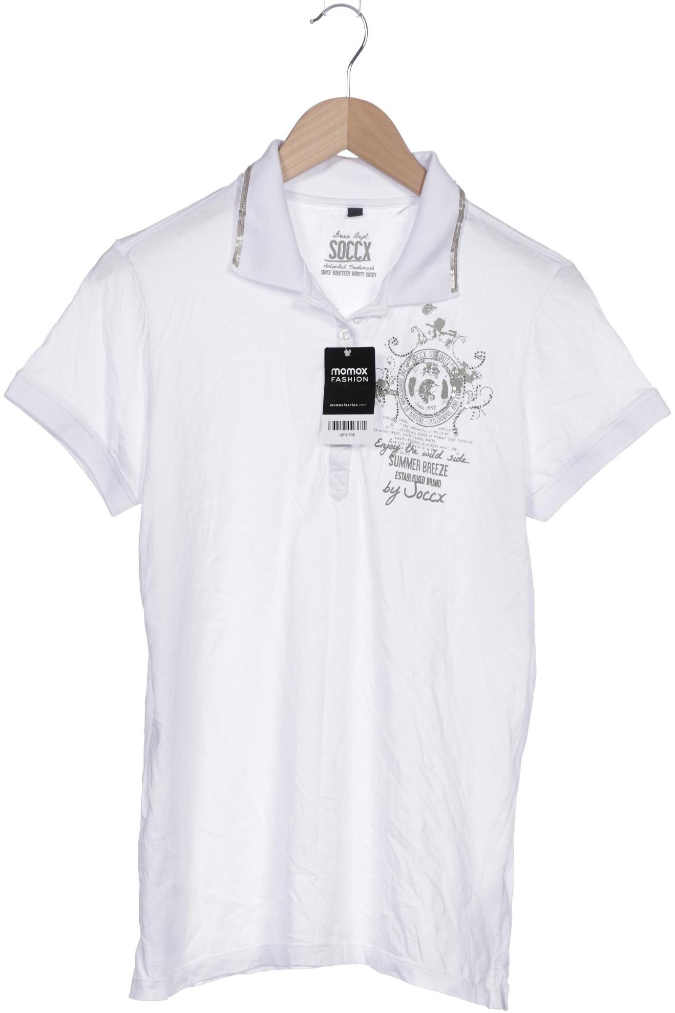 

Soccx Damen Poloshirt, weiß, Gr. 42