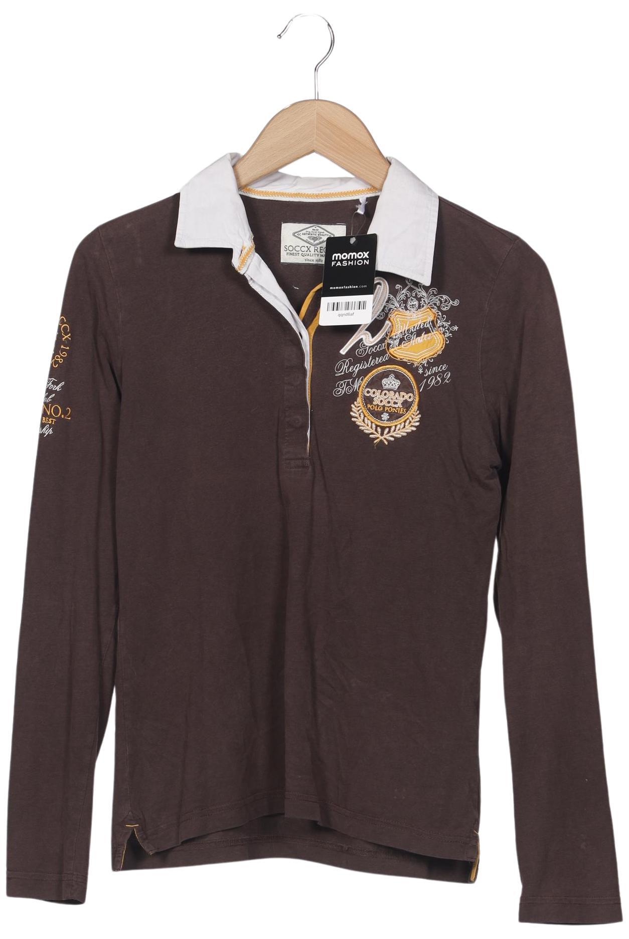 

Soccx Damen Poloshirt, braun, Gr. 38