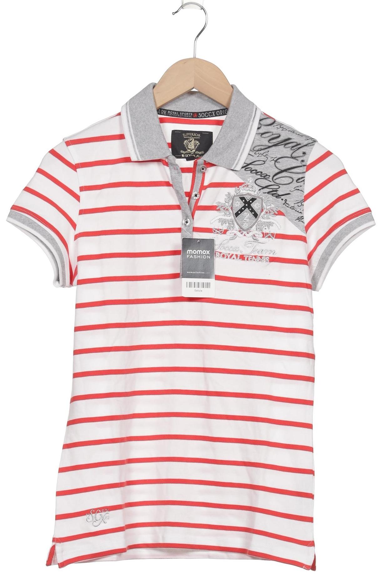 

Soccx Damen Poloshirt, weiß, Gr. 38