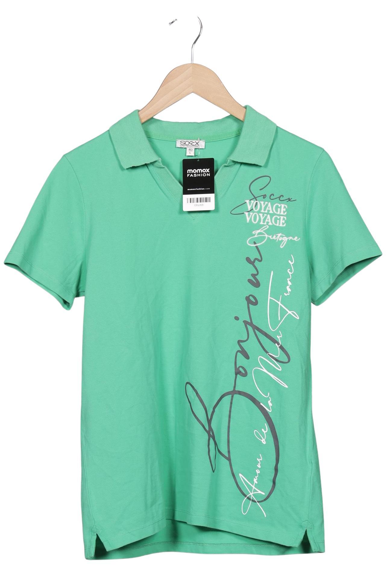 

Soccx Damen Poloshirt, hellgrün, Gr. 40