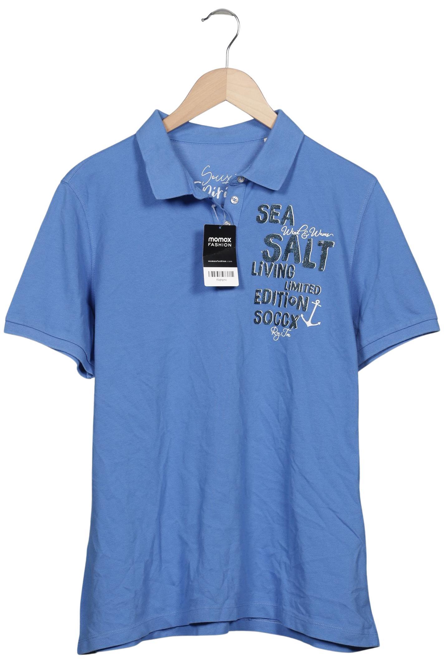Thumbnail - Soccx Damen Poloshirt, blau, Gr. 46