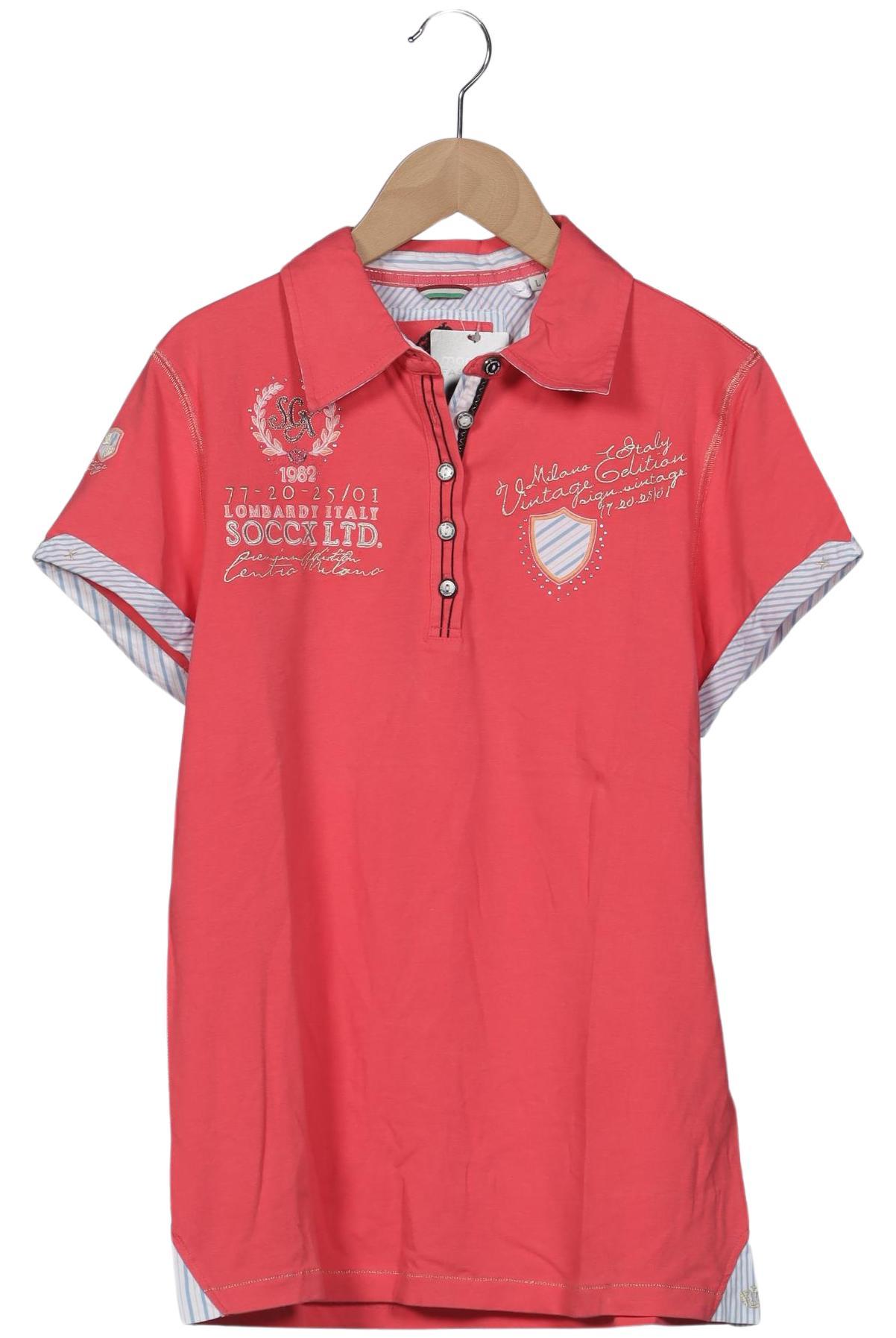 

Soccx Damen Poloshirt, pink, Gr. 42