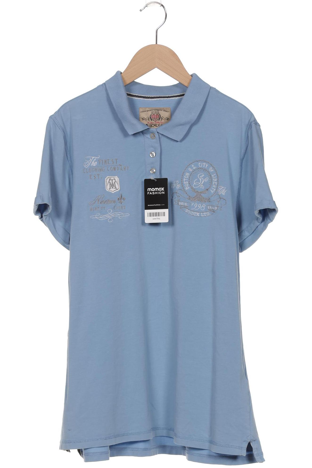

Soccx Damen Poloshirt, hellblau, Gr. 44