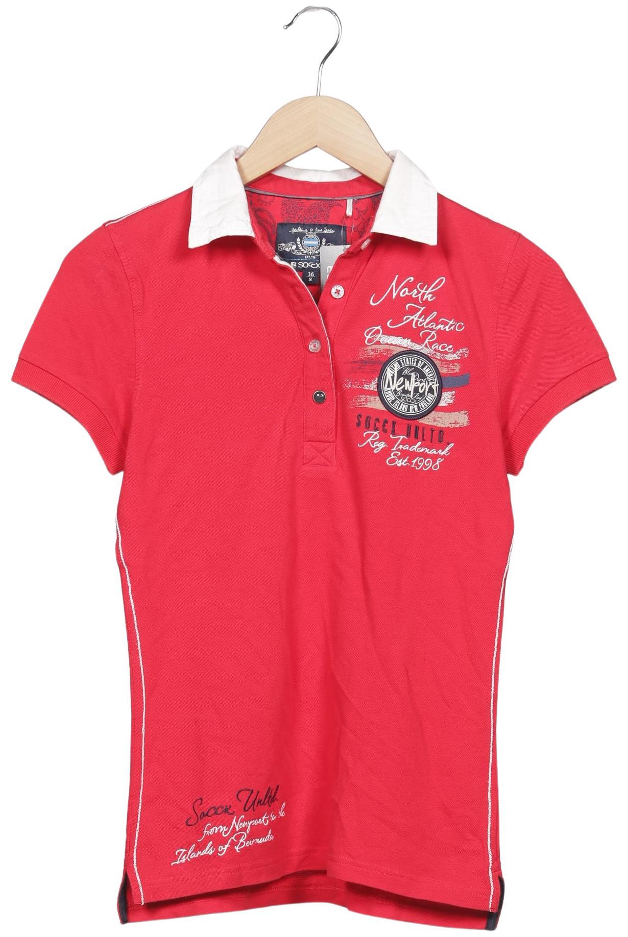 

Soccx Damen Poloshirt, rot, Gr. 36