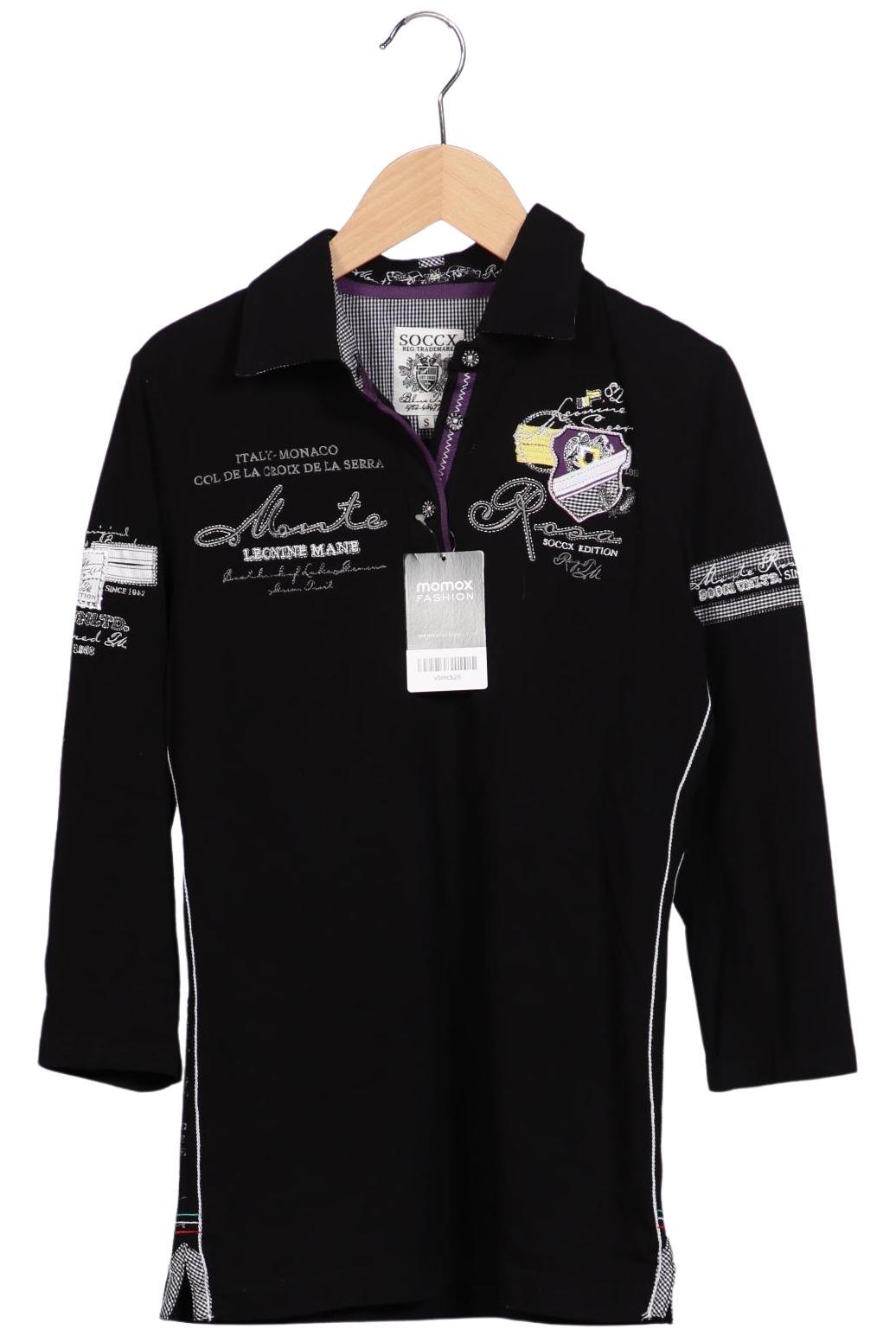 

Soccx Damen Poloshirt, schwarz, Gr. 36