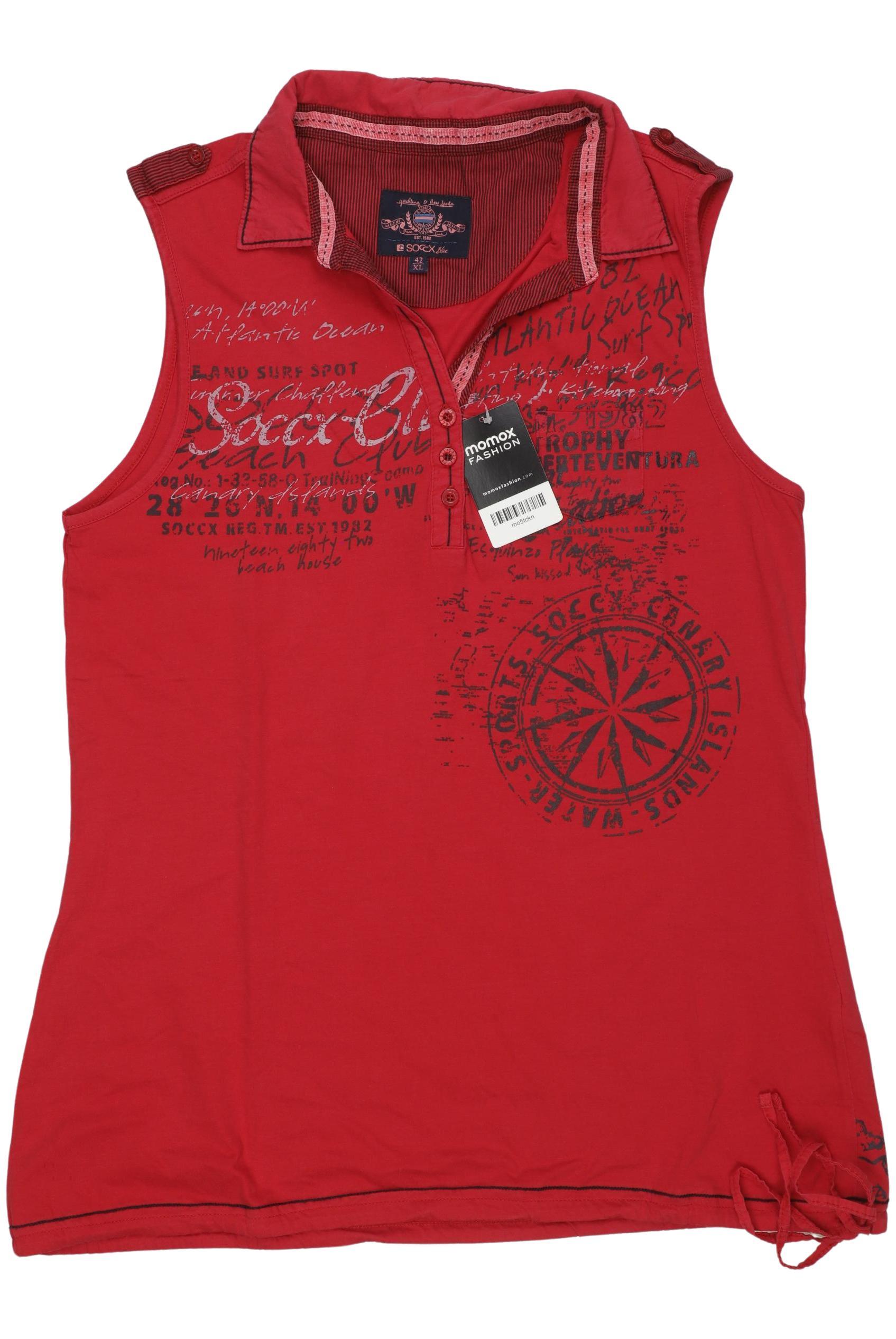 

Soccx Damen Poloshirt, rot, Gr. 42