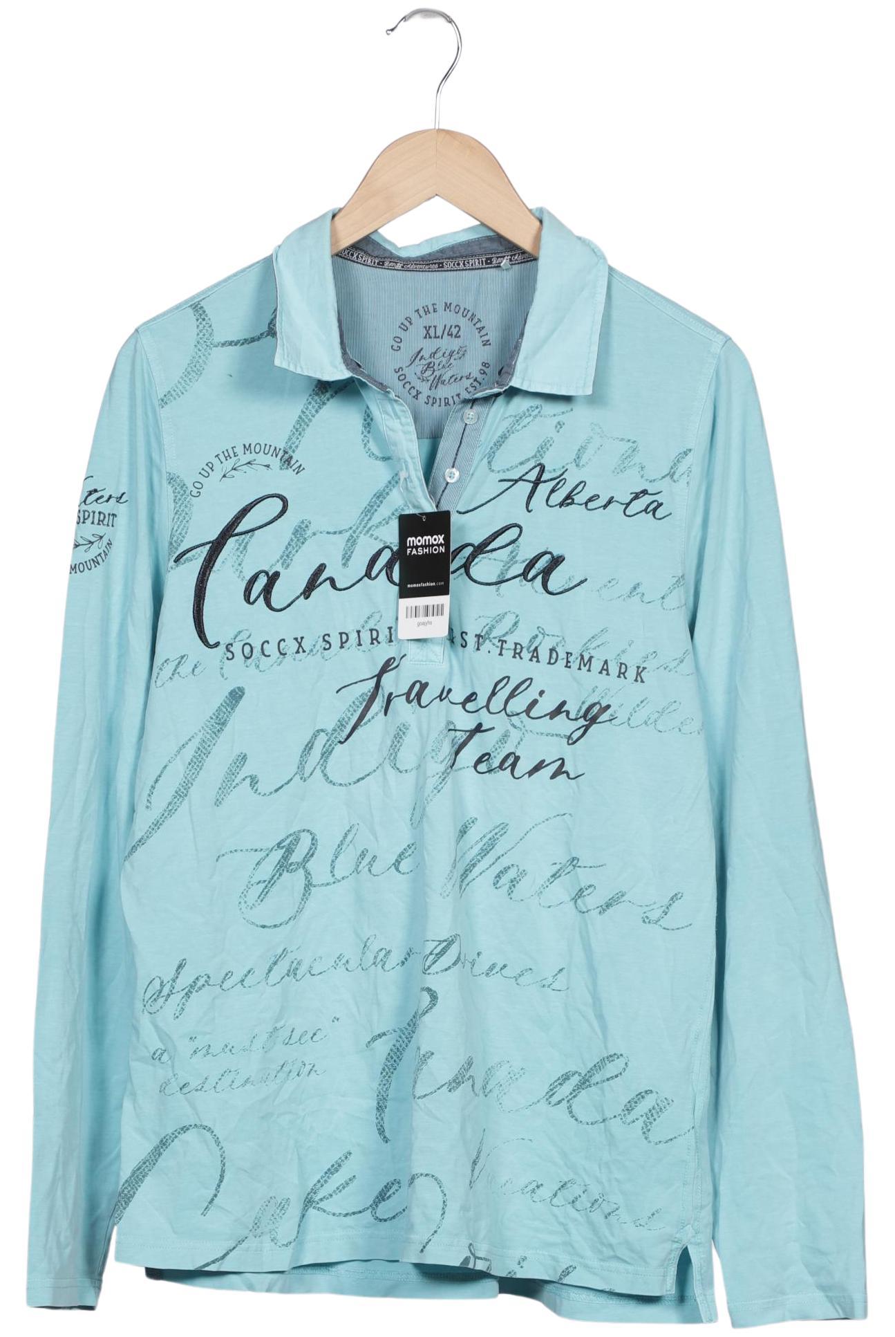 

Soccx Damen Poloshirt, blau, Gr. 42