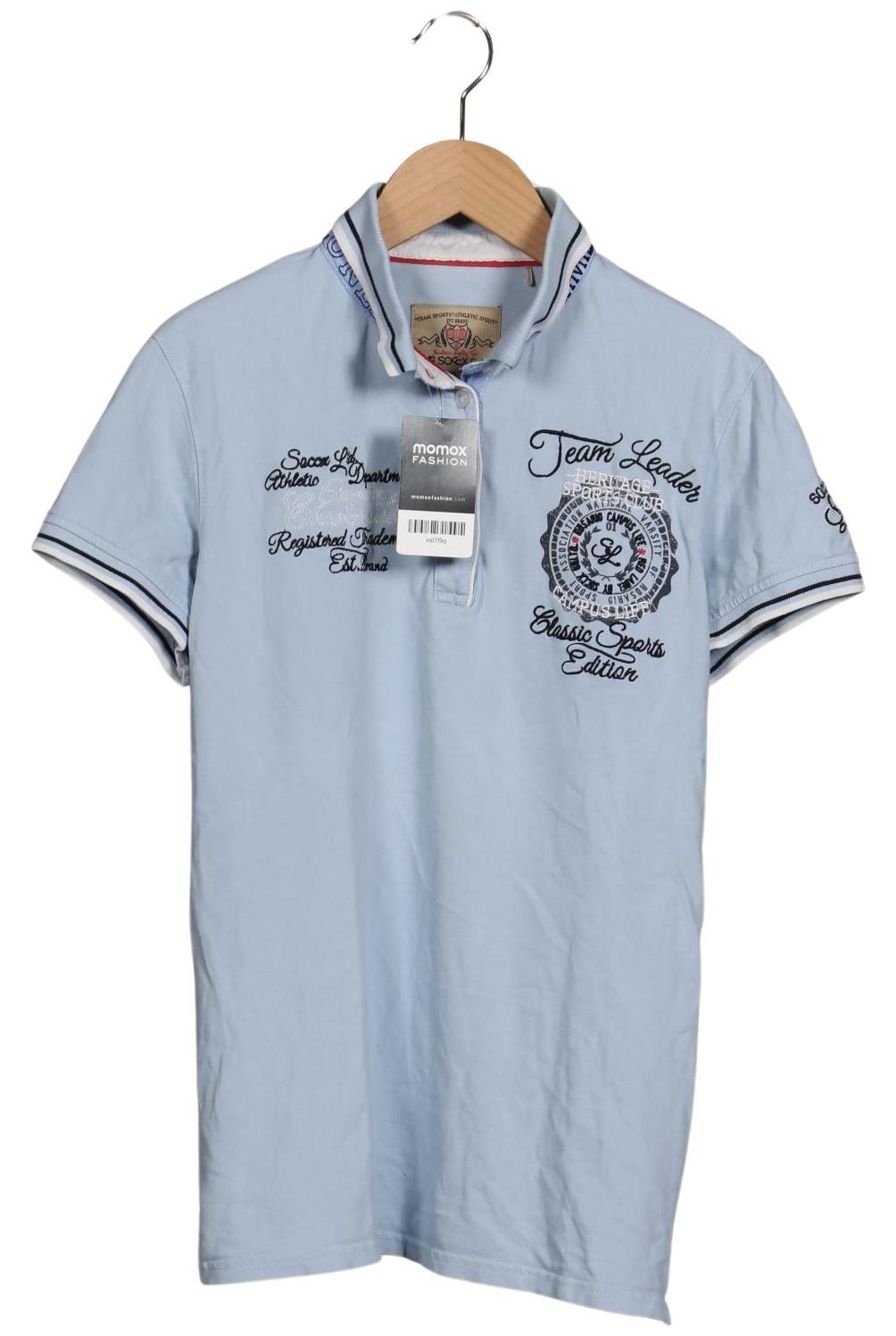 

Soccx Damen Poloshirt, hellblau, Gr. 40