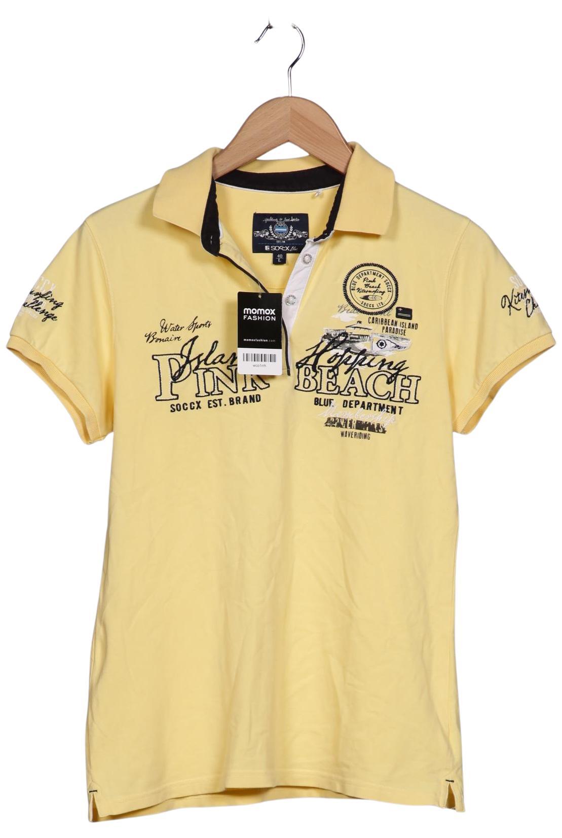 

Soccx Damen Poloshirt, gelb, Gr. 40