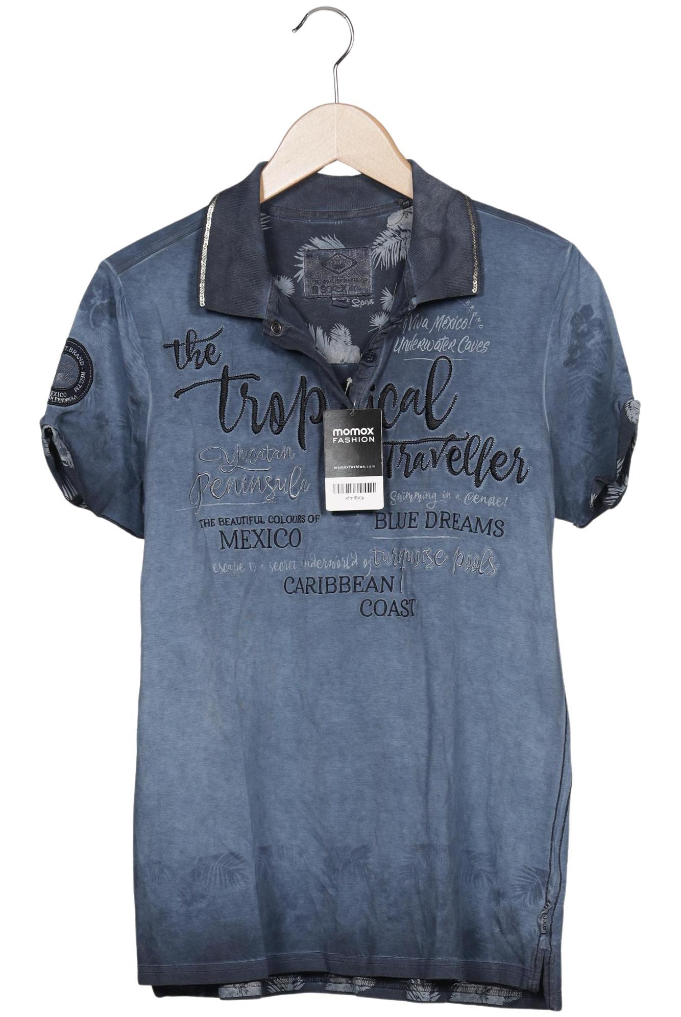 

Soccx Damen Poloshirt, blau, Gr. 40