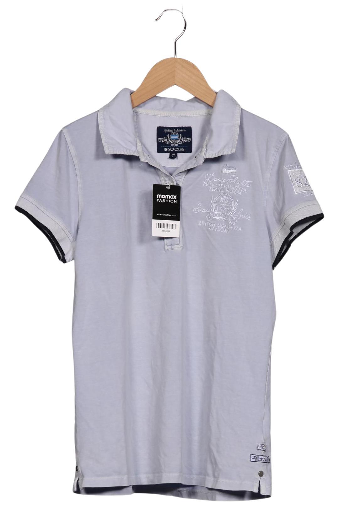 

Soccx Damen Poloshirt, hellblau, Gr. 40