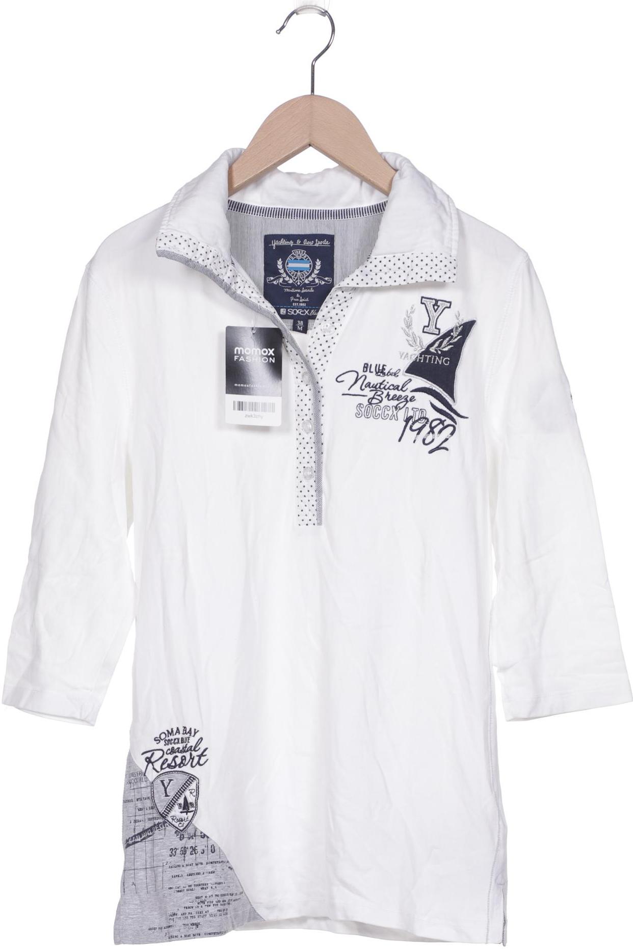 

SOCCX Damen Poloshirt, weiß