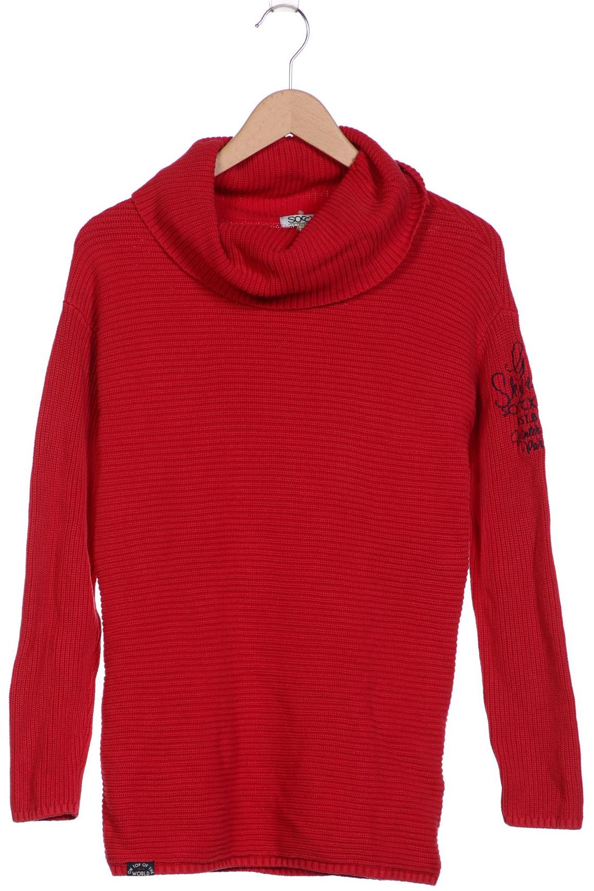 

Soccx Damen Pullover, rot, Gr. 38