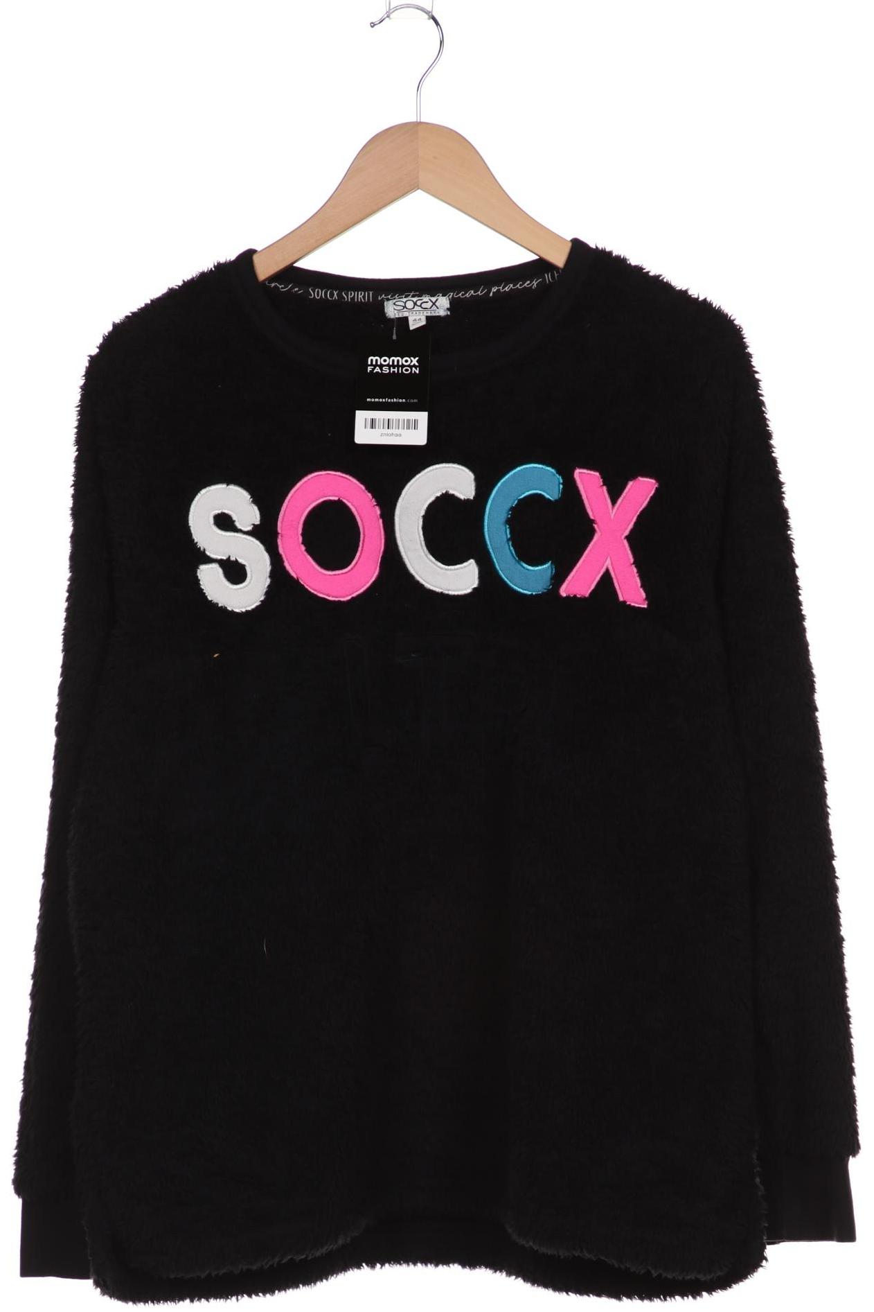 

SOCCX Damen Pullover, schwarz