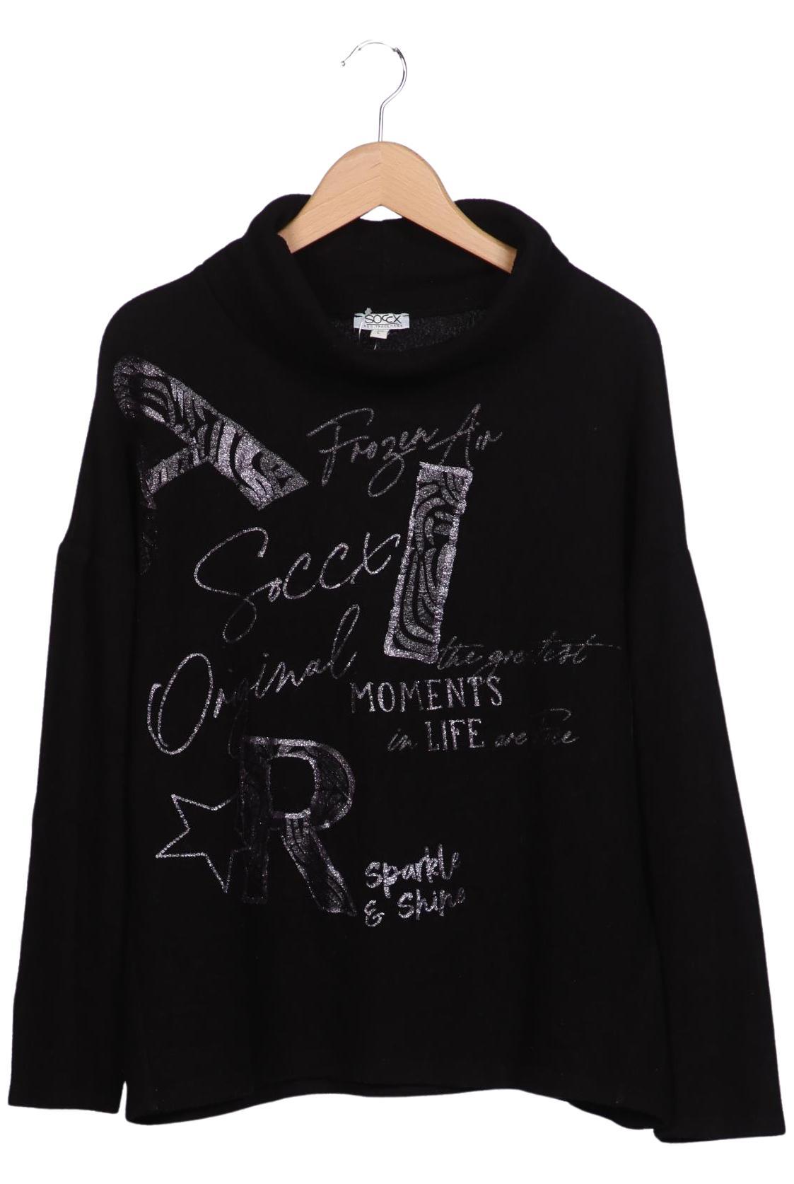 

Soccx Damen Pullover, schwarz, Gr. 40