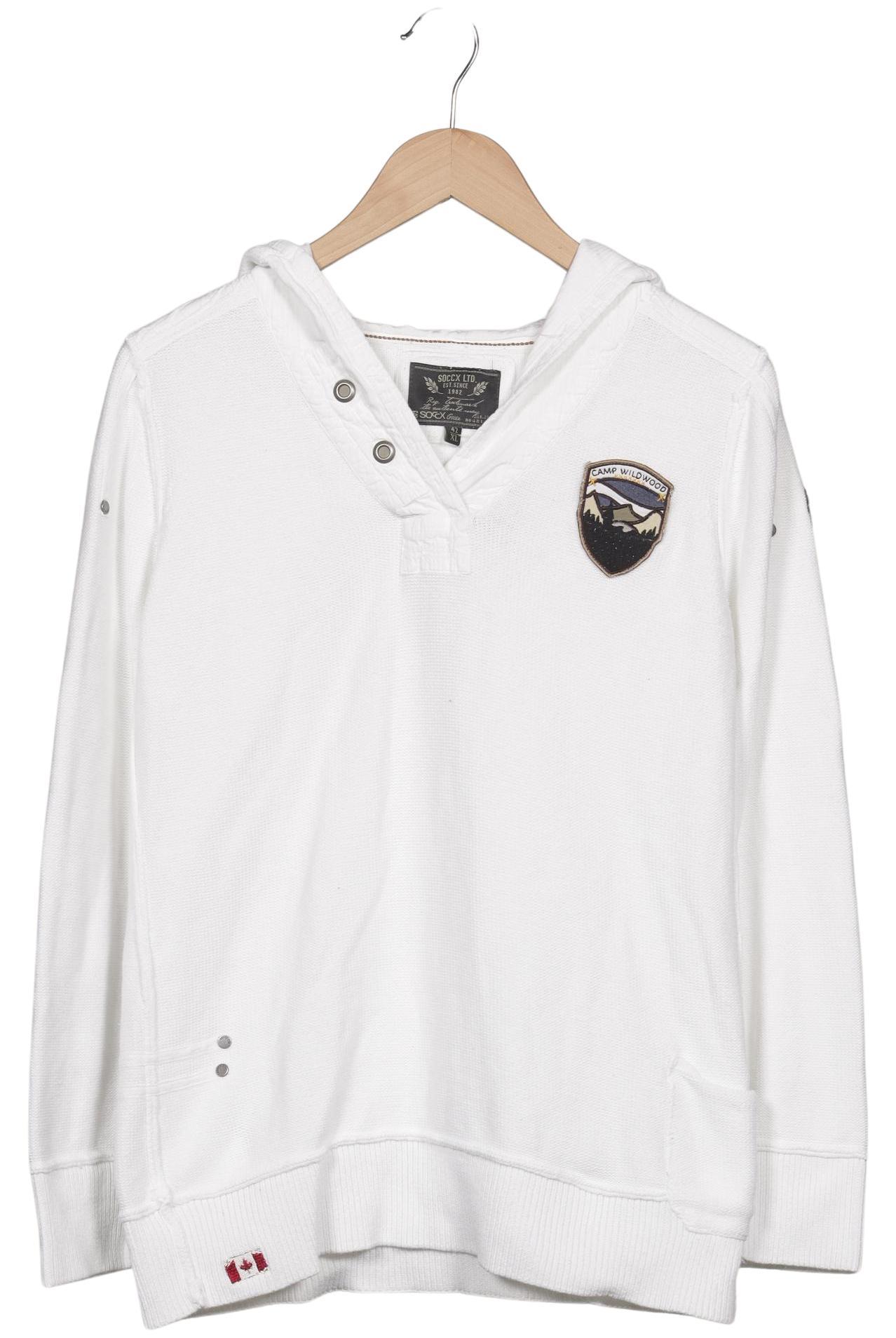 

Soccx Damen Pullover, weiß, Gr. 42