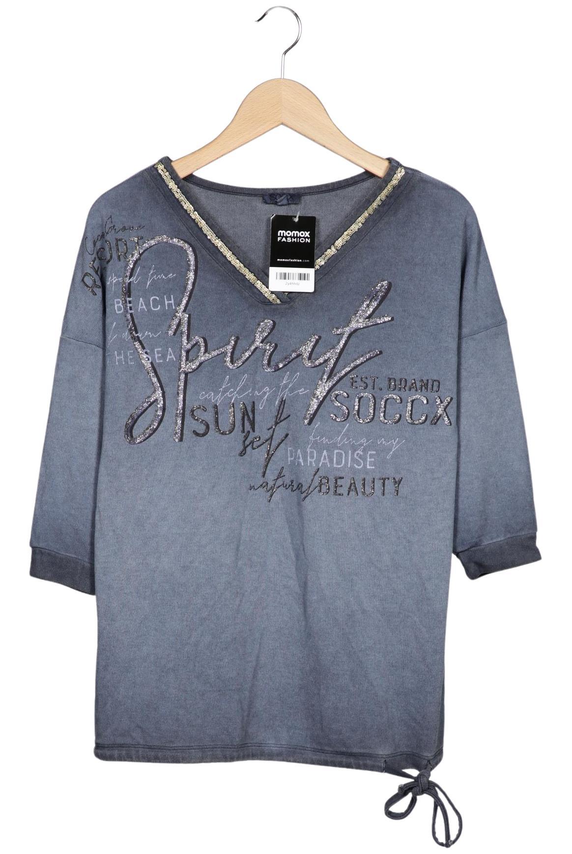 

Soccx Damen Pullover, grau, Gr. 36