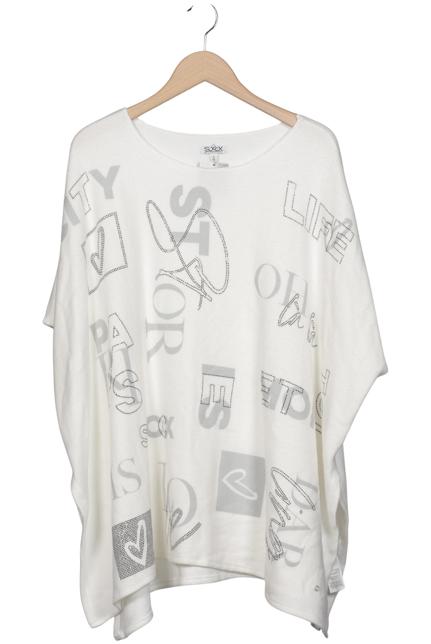 

Soccx Damen Pullover, weiß, Gr. 42