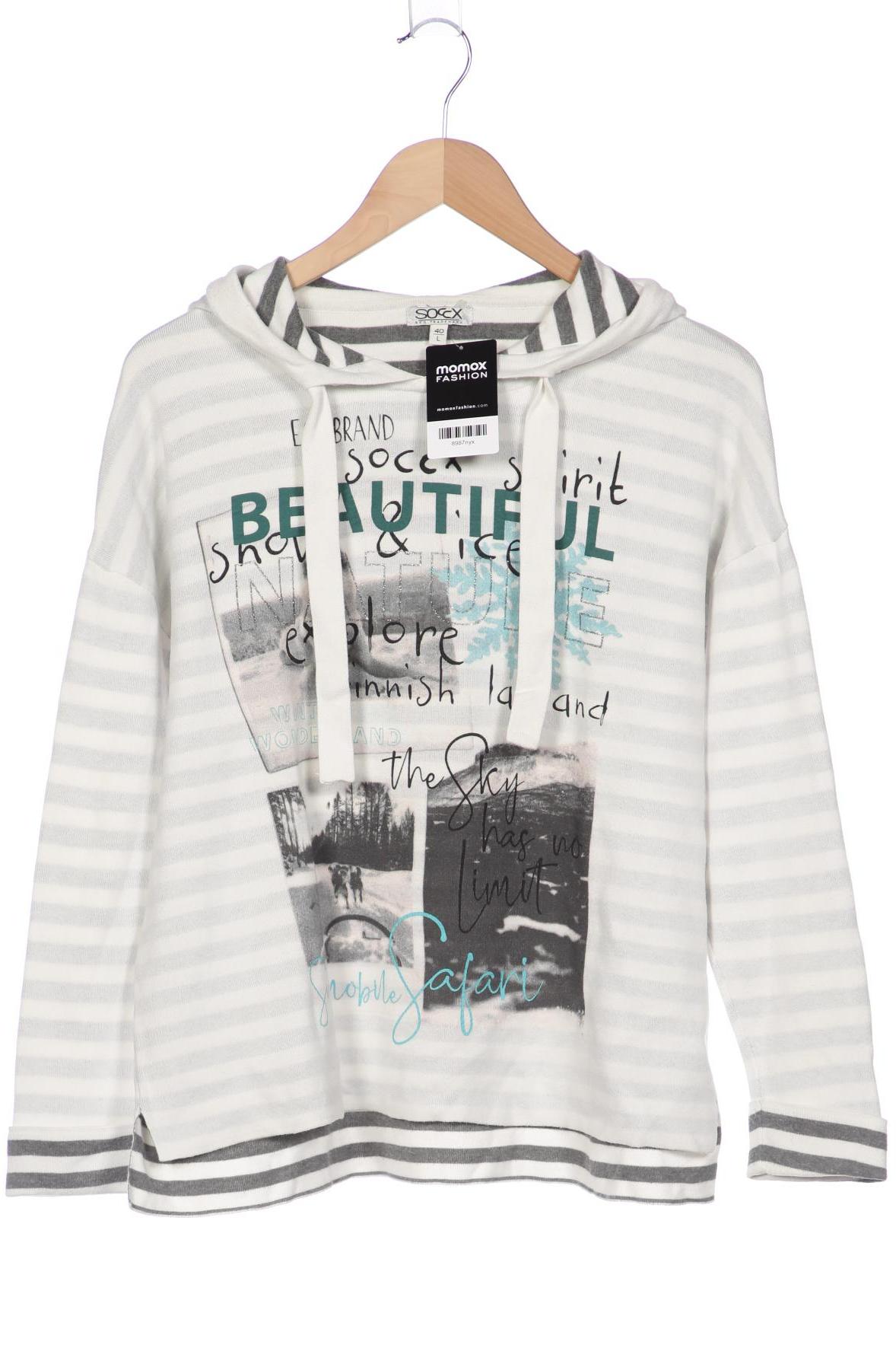 

SOCCX Damen Pullover, weiß