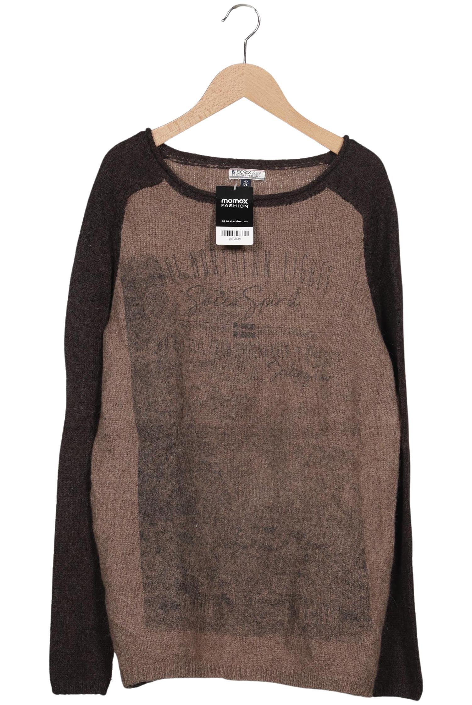 

Soccx Damen Pullover, braun, Gr. 42